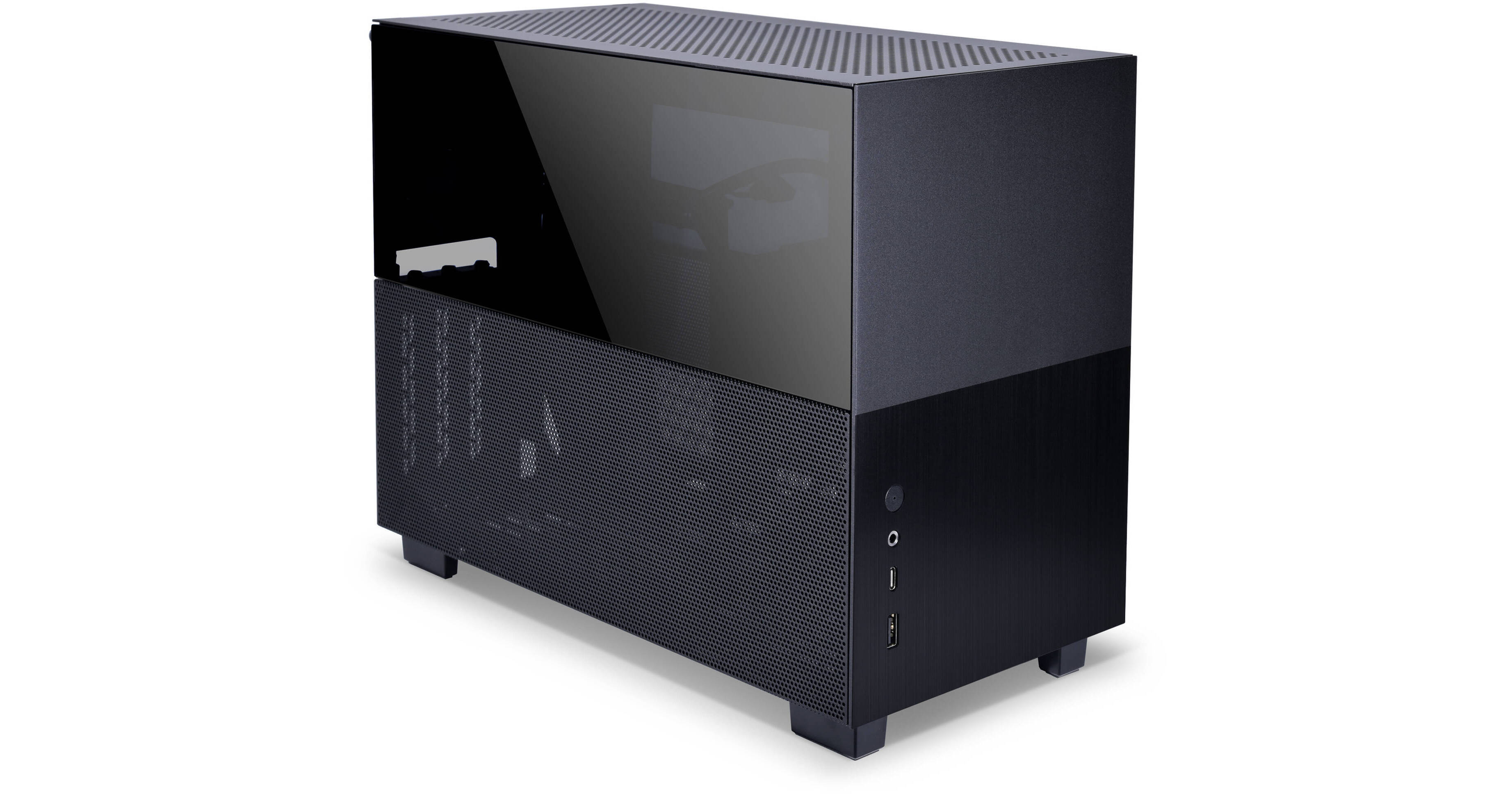 Lian Li Q58 Mini-ITX Case with PCIe 3.0 Riser Card (Black) Q58X3