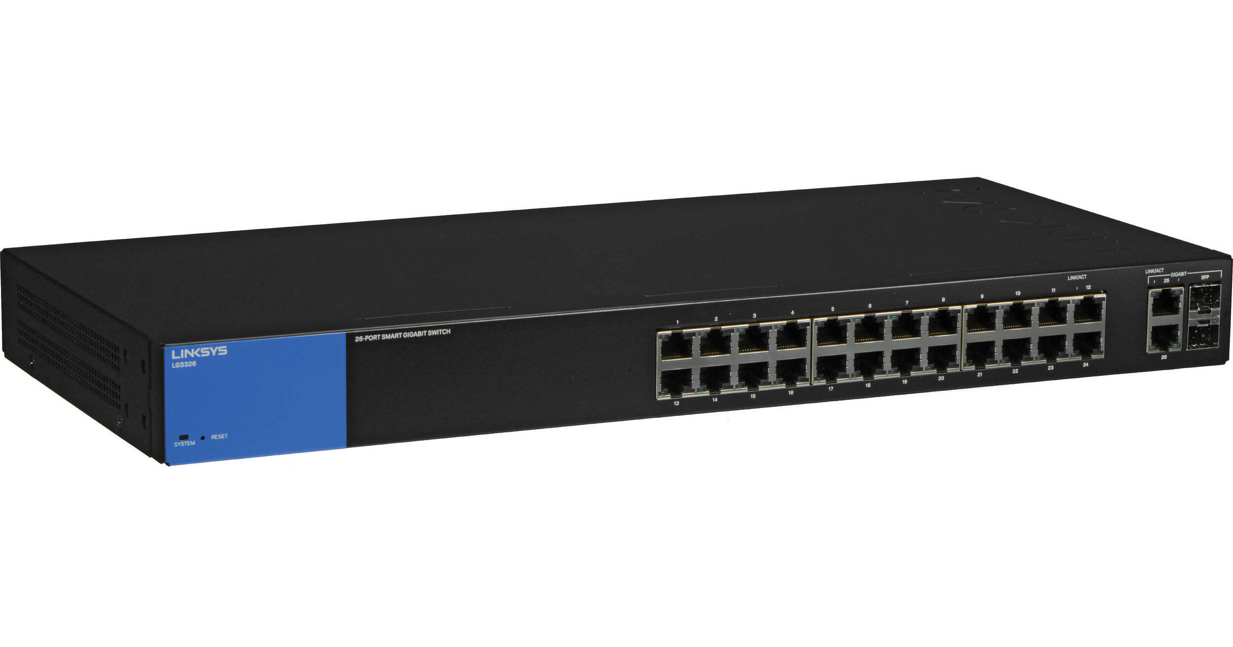 【swnt】 Linksys LGS326 26-Port Smart Gigabit Switch LGS326 B&H Photo
