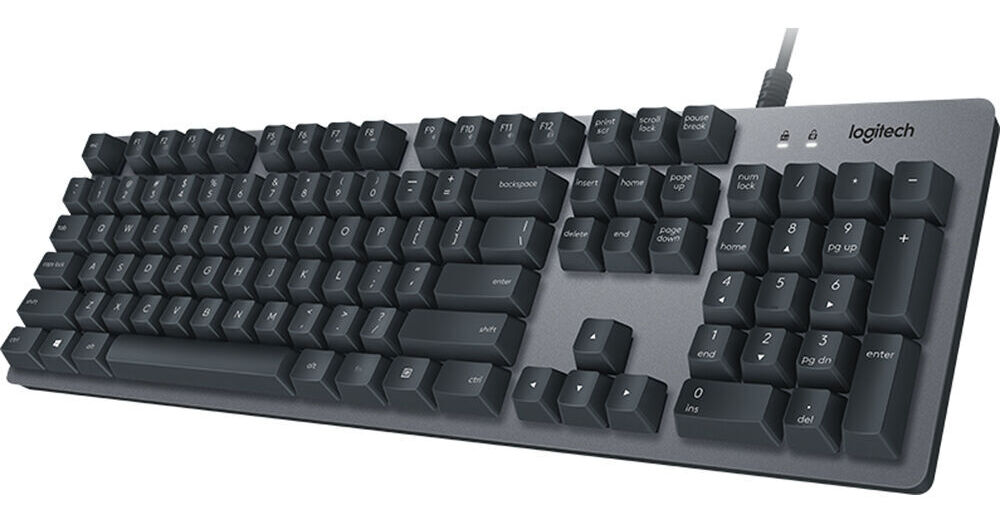 Logitech K840 Aluminum Mechanical Keyboard 920-008350 B&H Photo