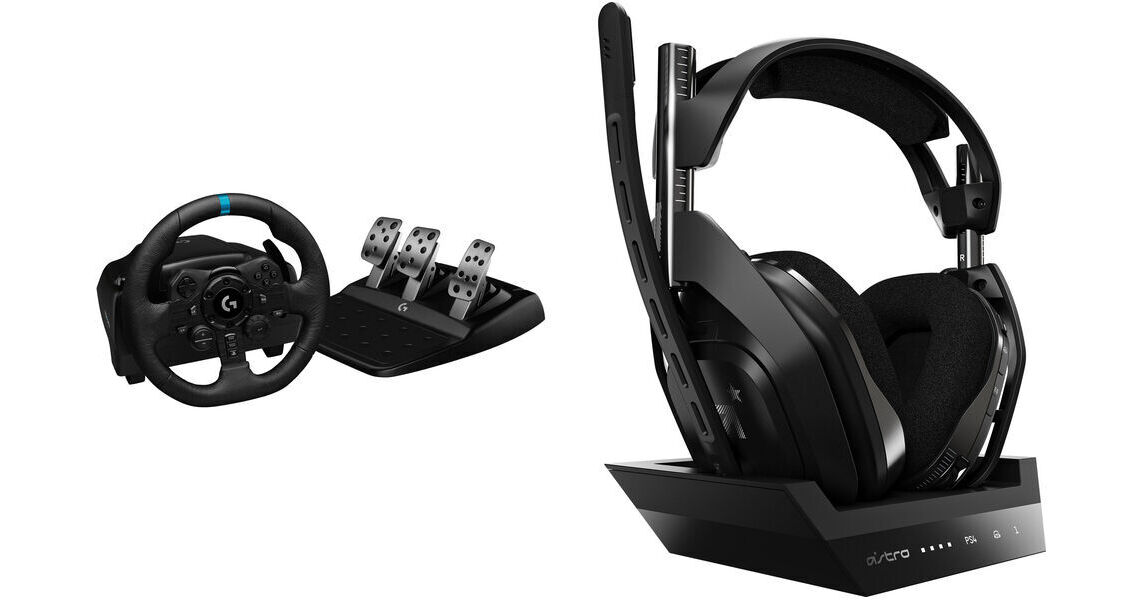 Logitech G G923 TRUEFORCE Sim Racing Wheel and Pedals Kit with