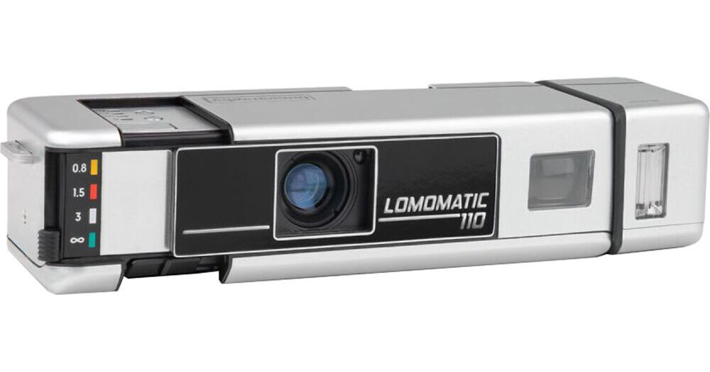 Lomography Lomomatic 110 Camera with Flash (Metal) HP110LM B&H