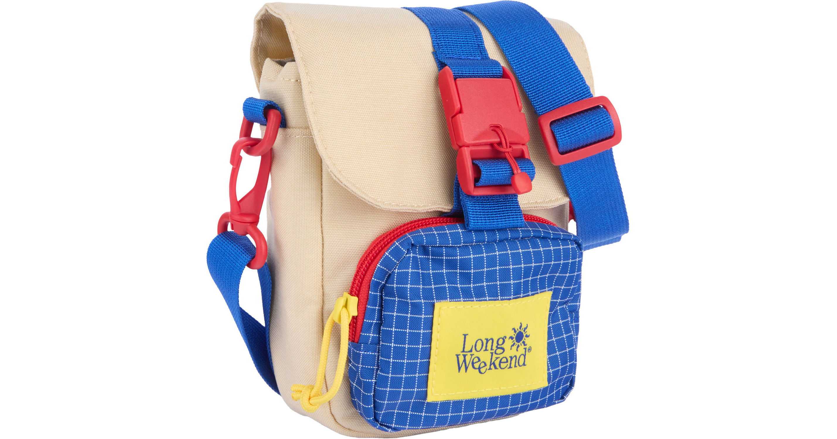 Long Weekend Crossbody Camera Pouch (Creme Multi) 213-046 B&H