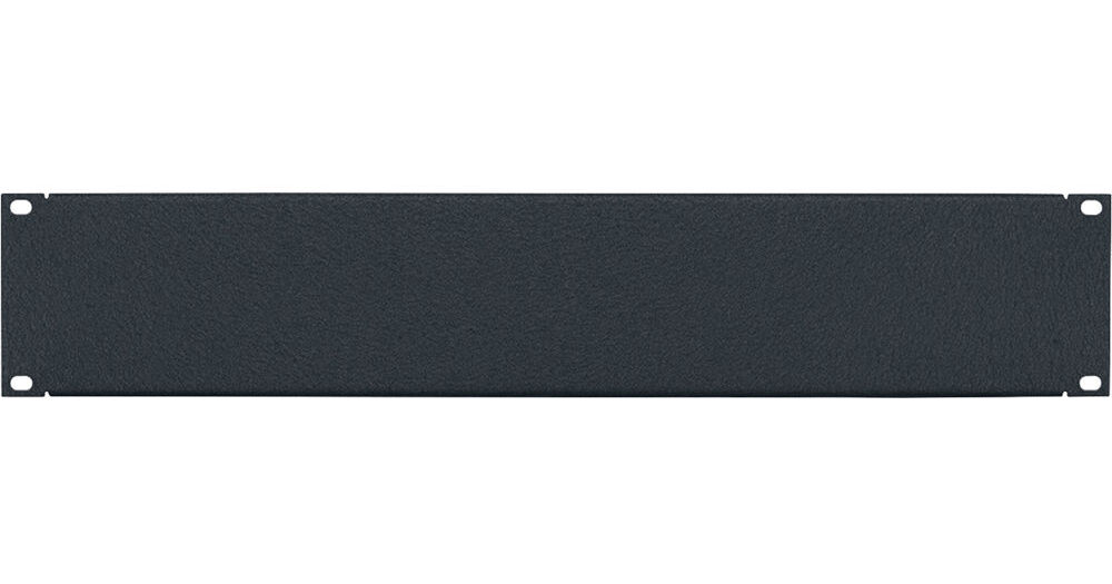 Lowell Manufacturing Rack Panel-Blank-2U, 16-Gauge Flanged SP-2
