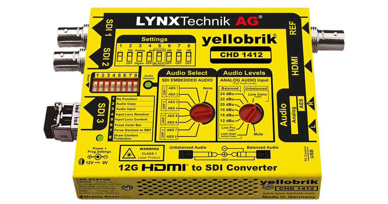 Lynx Technik AG yellobrik CHD 1412 UHD 4K HDMI to CHD 1412 B&H