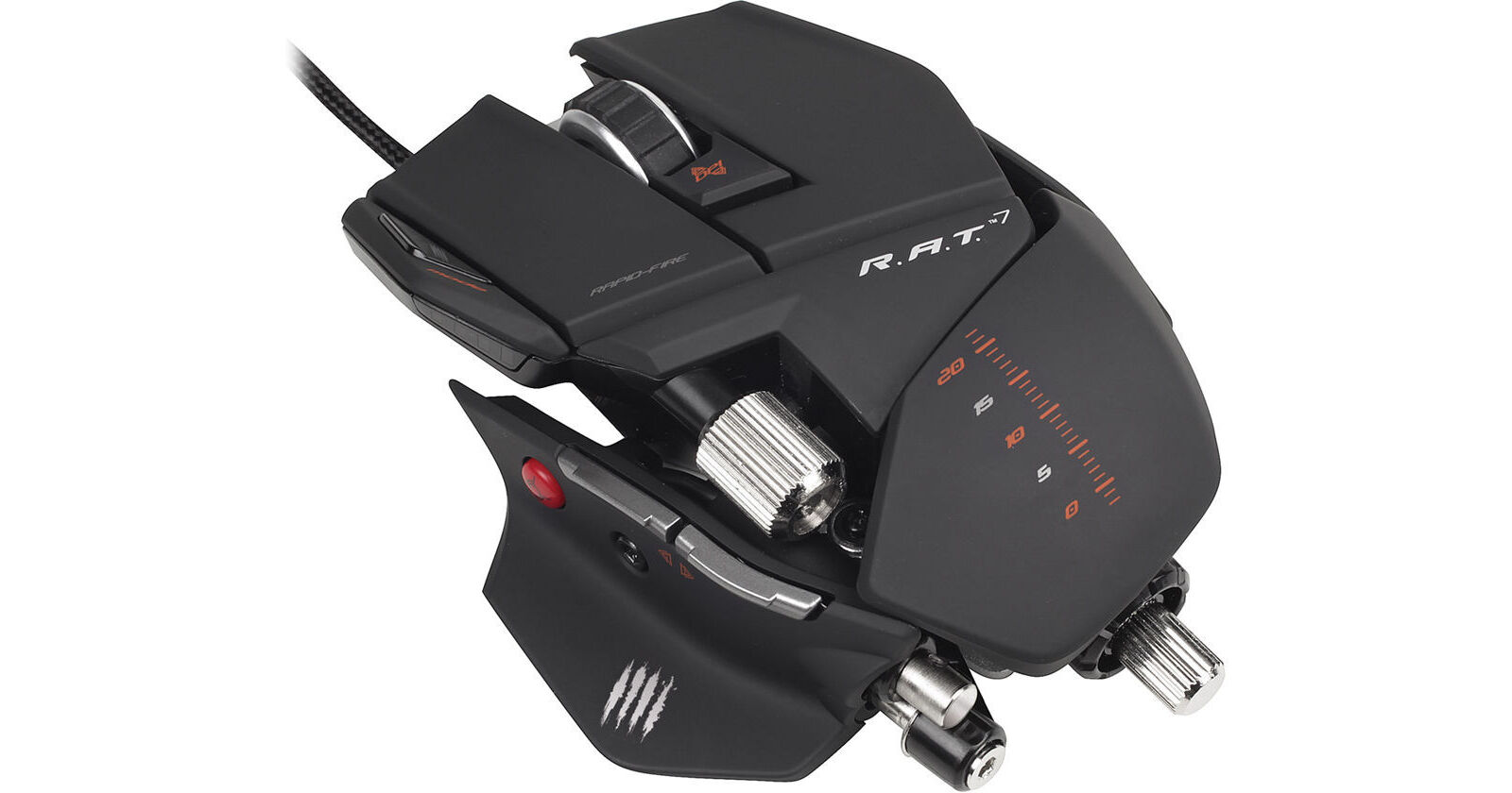 Mad Catz R.A.T. 7 Wired Gaming Mouse MCB4370800B2/04/1 B&H Photo