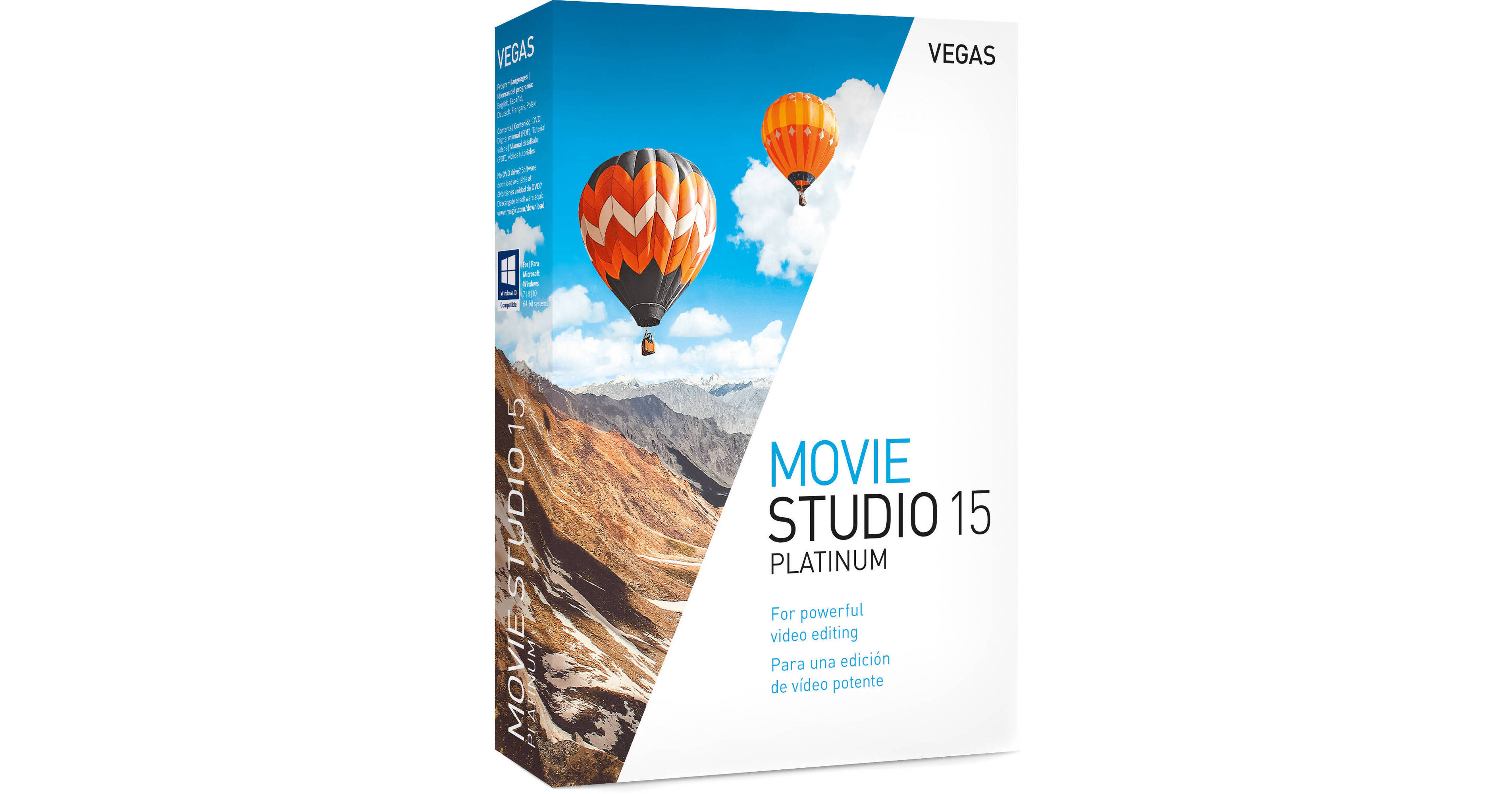 MAGIX VEGAS Movie Studio 15 Platinum (Download) ANR008175ESD B&H