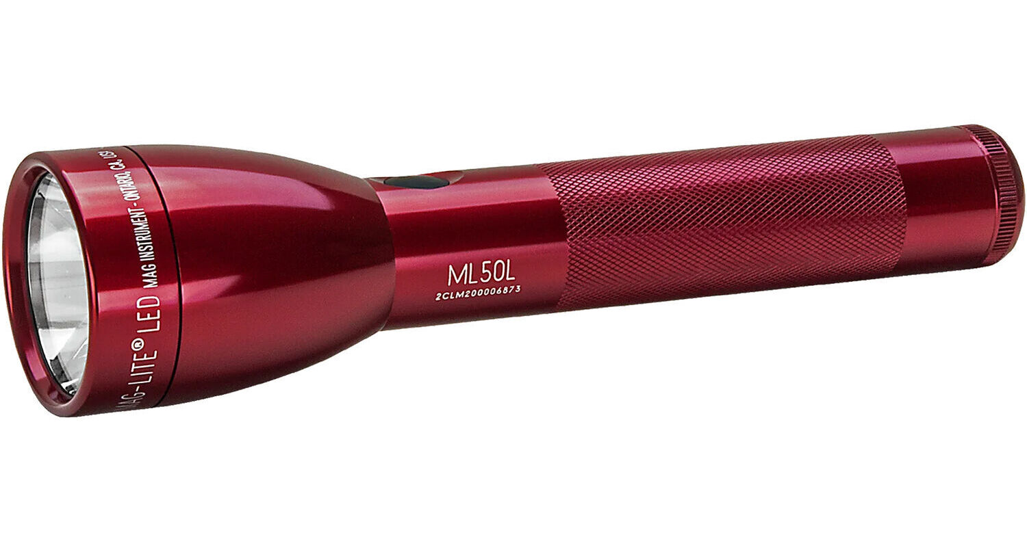 Maglite ML50L 2-Cell C LED Flashlight 2021 (Red) ML50L-S2035 B&H