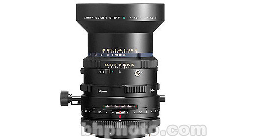 Used Mamiya 75mm f/4.5 Shift RZ Lens 212-303 B&H Photo Video