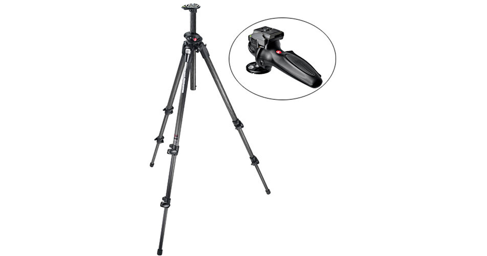 Manfrotto 190CXPRO3 3-Section Carbon Fiber Tripod 190CXPRO3 B&H
