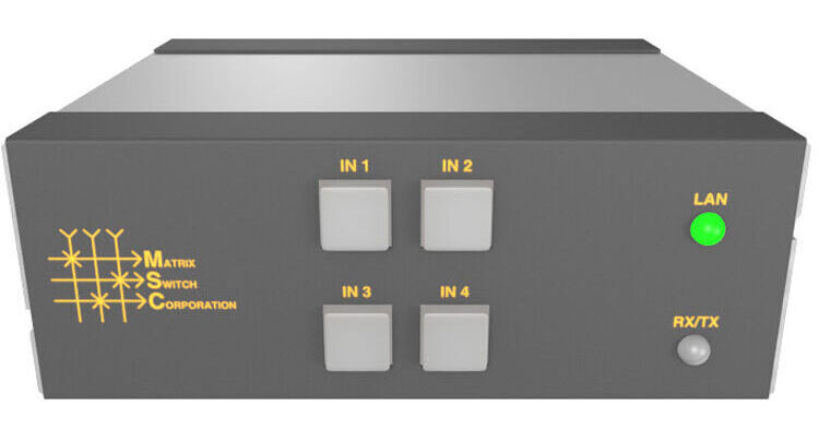 Matrix Switch 4x1 3G-SDI Video Router with Front Butt MSC-XD41L