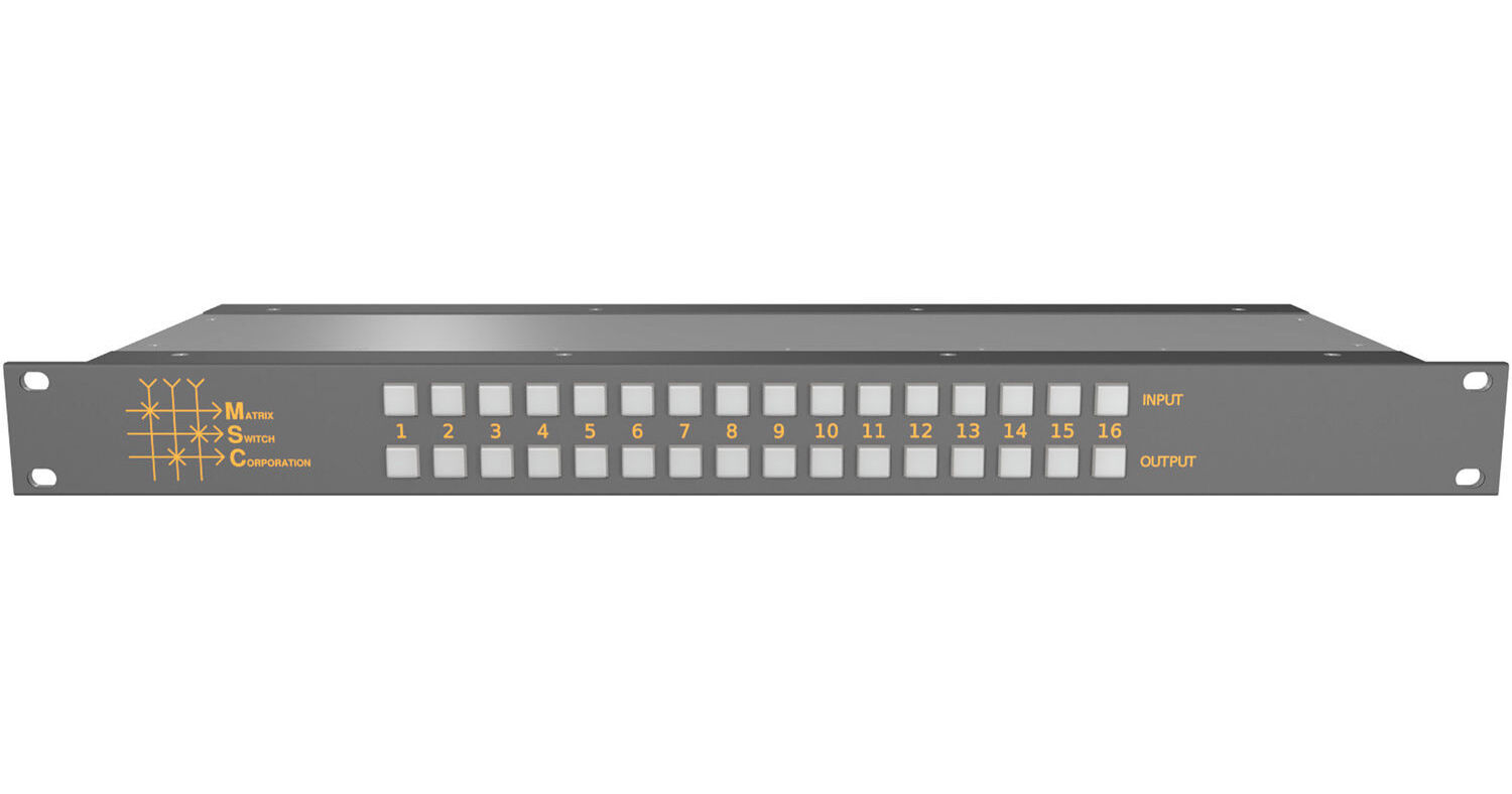 Matrix Switch 16 x 16 Composite Analog Video Router MSC-XV1616L