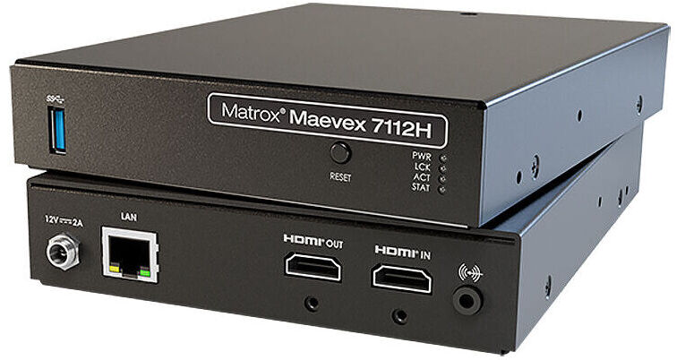 Matrox Maevex 7112H Single-Channel 4K60 AVC/H.264 MVX-E7112H-1