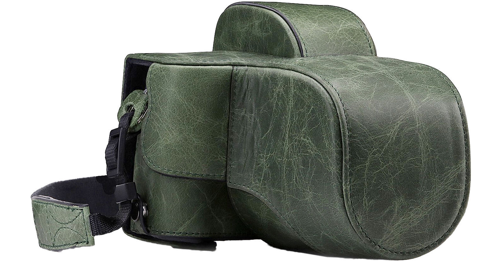 MegaGear MG1961 Ever Ready - Custodia in vera pelle, compatibile con Fujifilm X-S10, colore: Nero