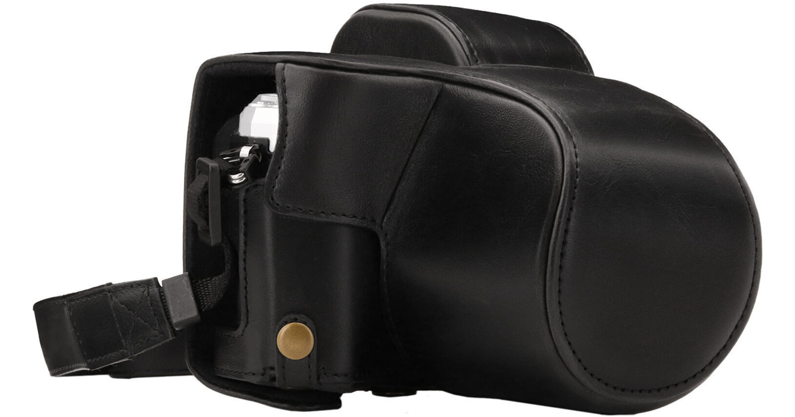 MegaGear MG368 Olympus OM-D E-M10 Mark II de pronto uso Marrón Oscuro Funda de c