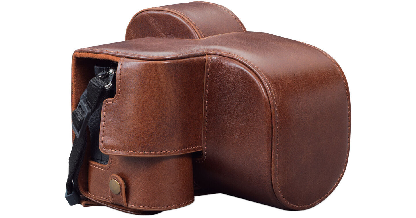 MIKIMOTO ブラウンレザーケース MegaGear Ever Ready Genuine Leather Case for Nikon Z 5 MG1943