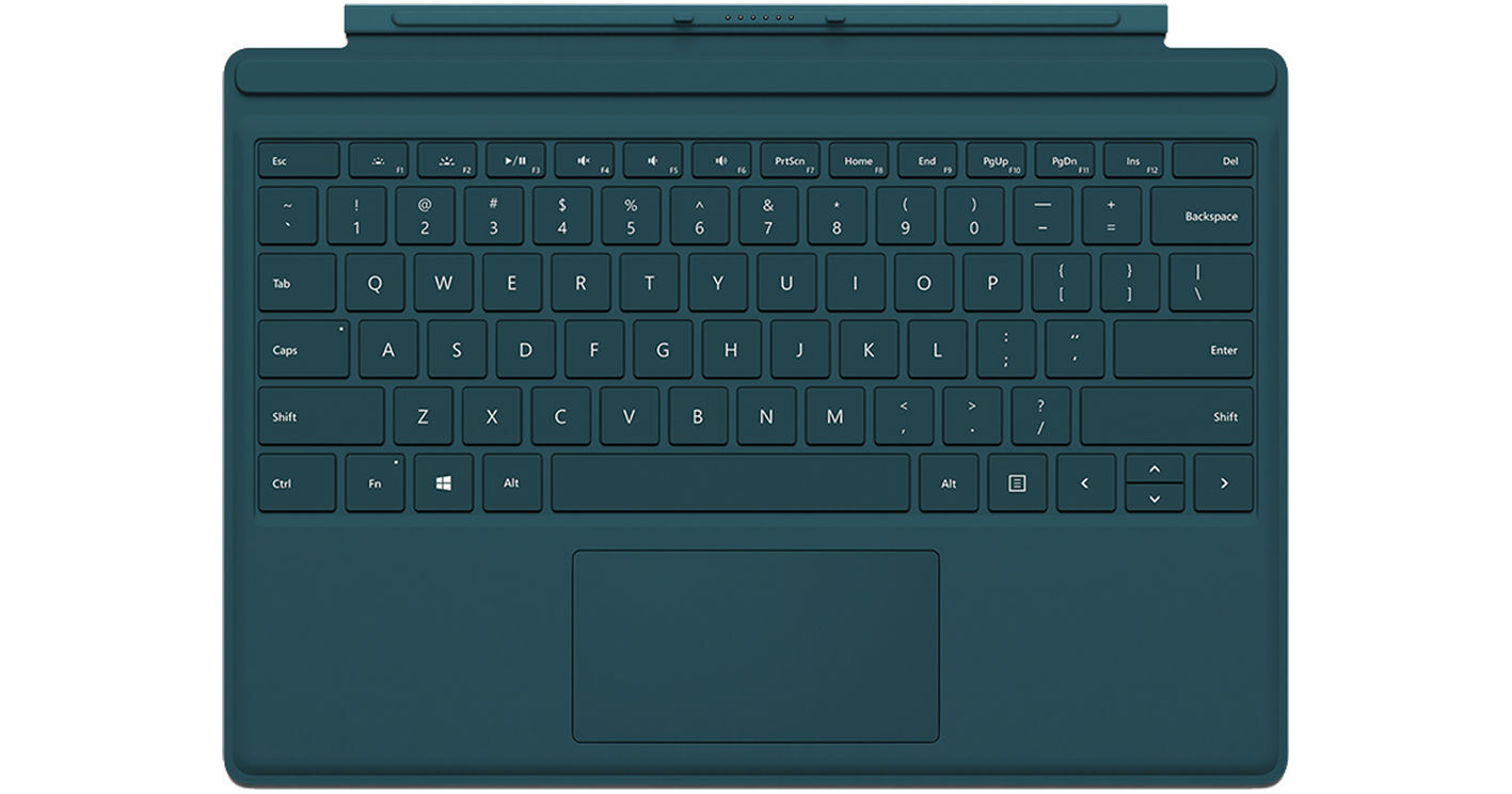 Microsoft Surface Pro / Pro 4 Type Cover (Teal ) QC7-00006 B&H