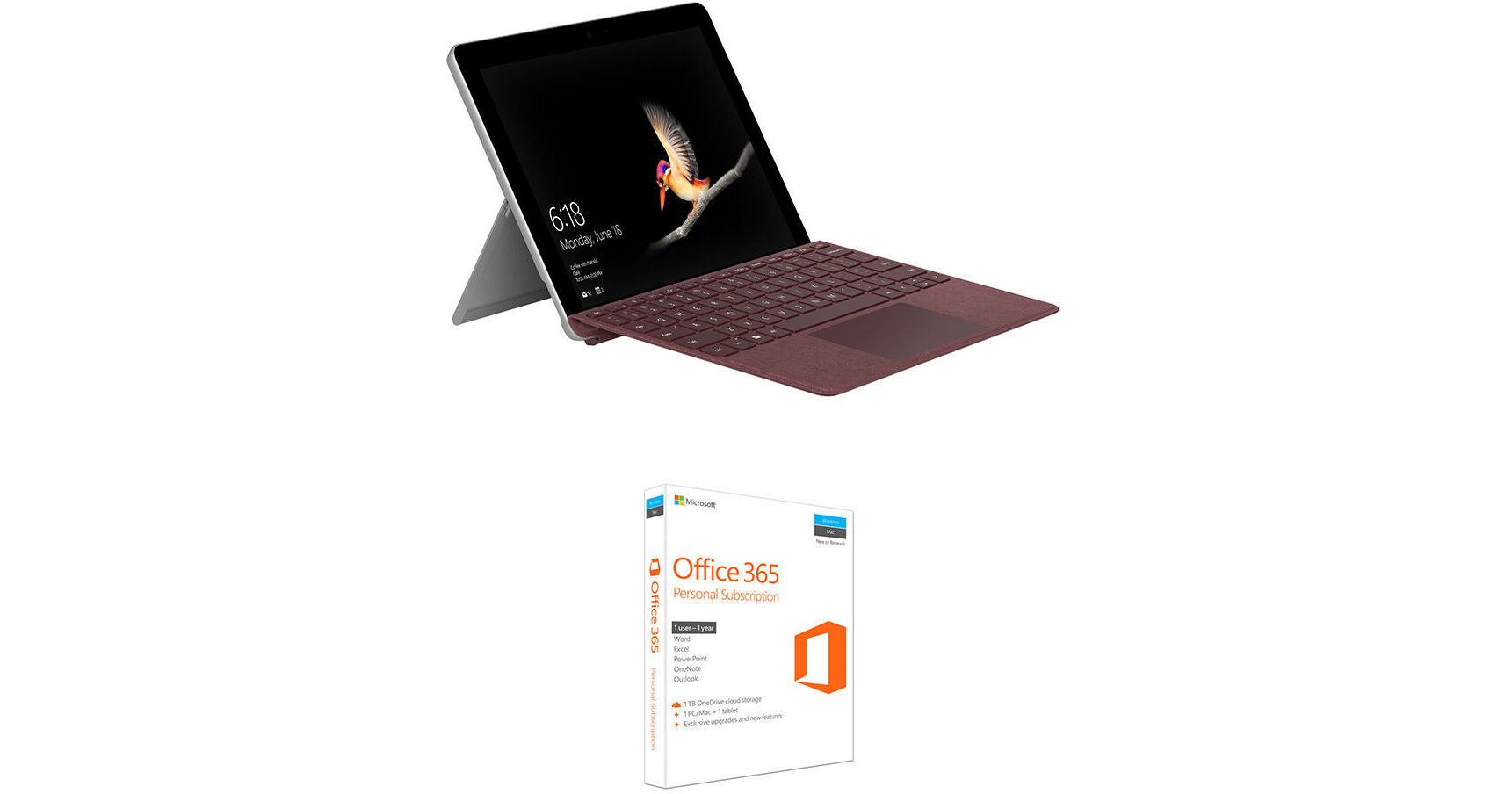 Microsoft Surface Go バーガンディ マイクロソフト Surface Go用
