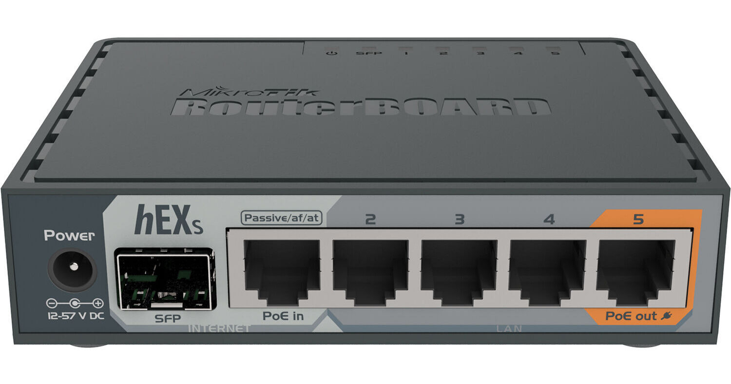 MikroTik hEX S 5-Port Gigabit Passive PoE Compliant RB760IGS B&H