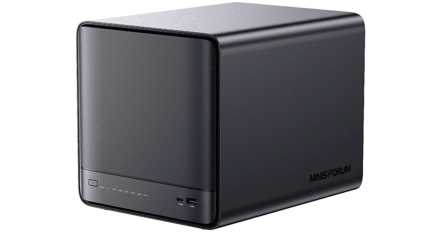 MINISFORUM N5 AI NAS 5-Bay Enclosure N5-H255(16+128) B&H Photo