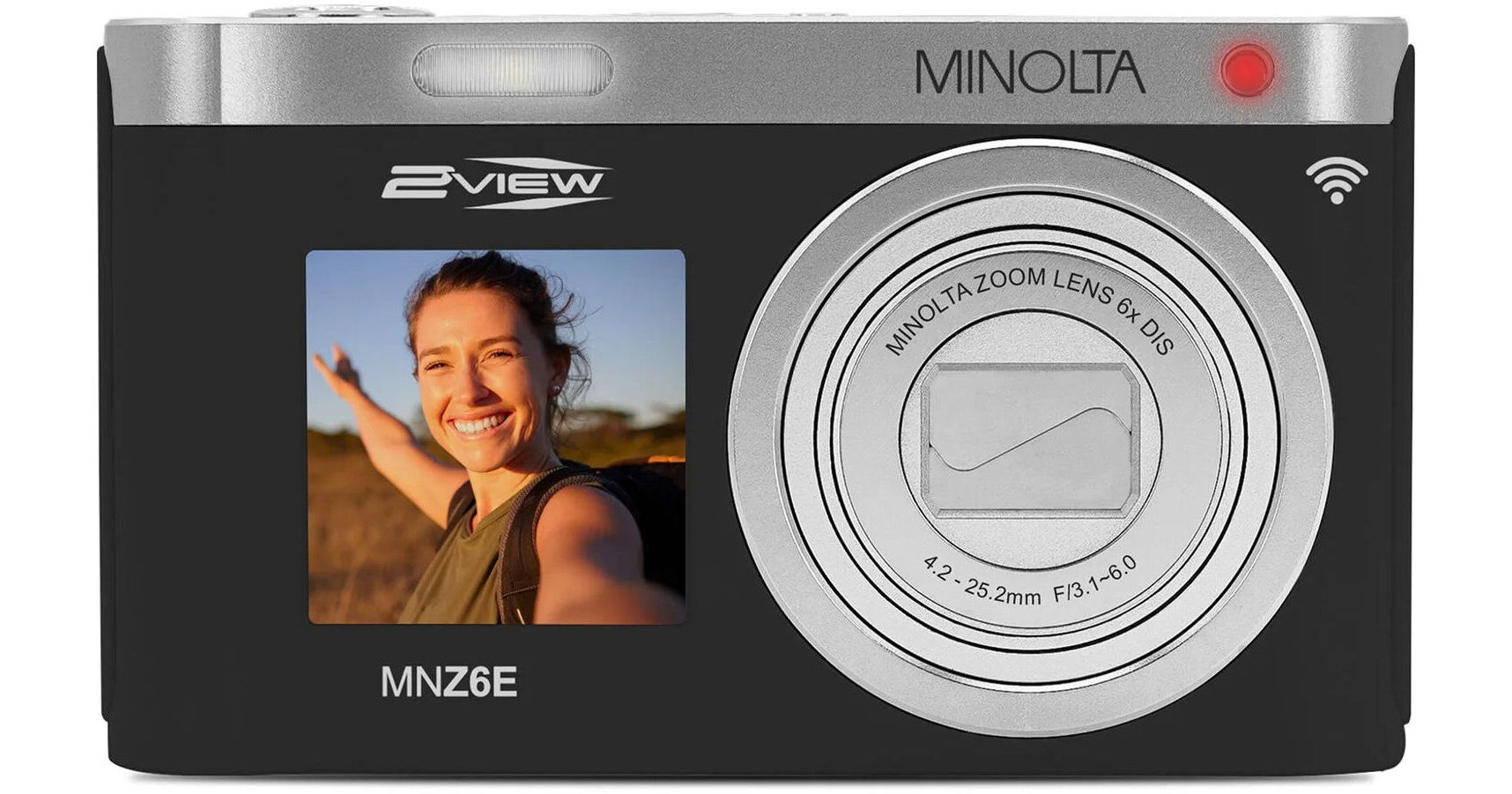Minolta MNZ6E Dual Screen Digital Camera (Black) MNZ6E-BK B&H