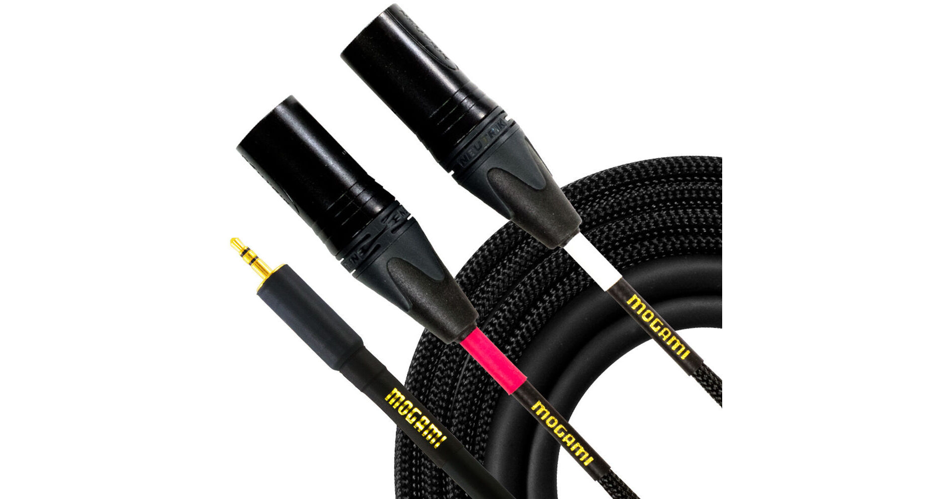 Mogami 3.5 MM TRSプラグtoデュアル1 / 4 Mogami 3.5mm TRS to Dual 1 