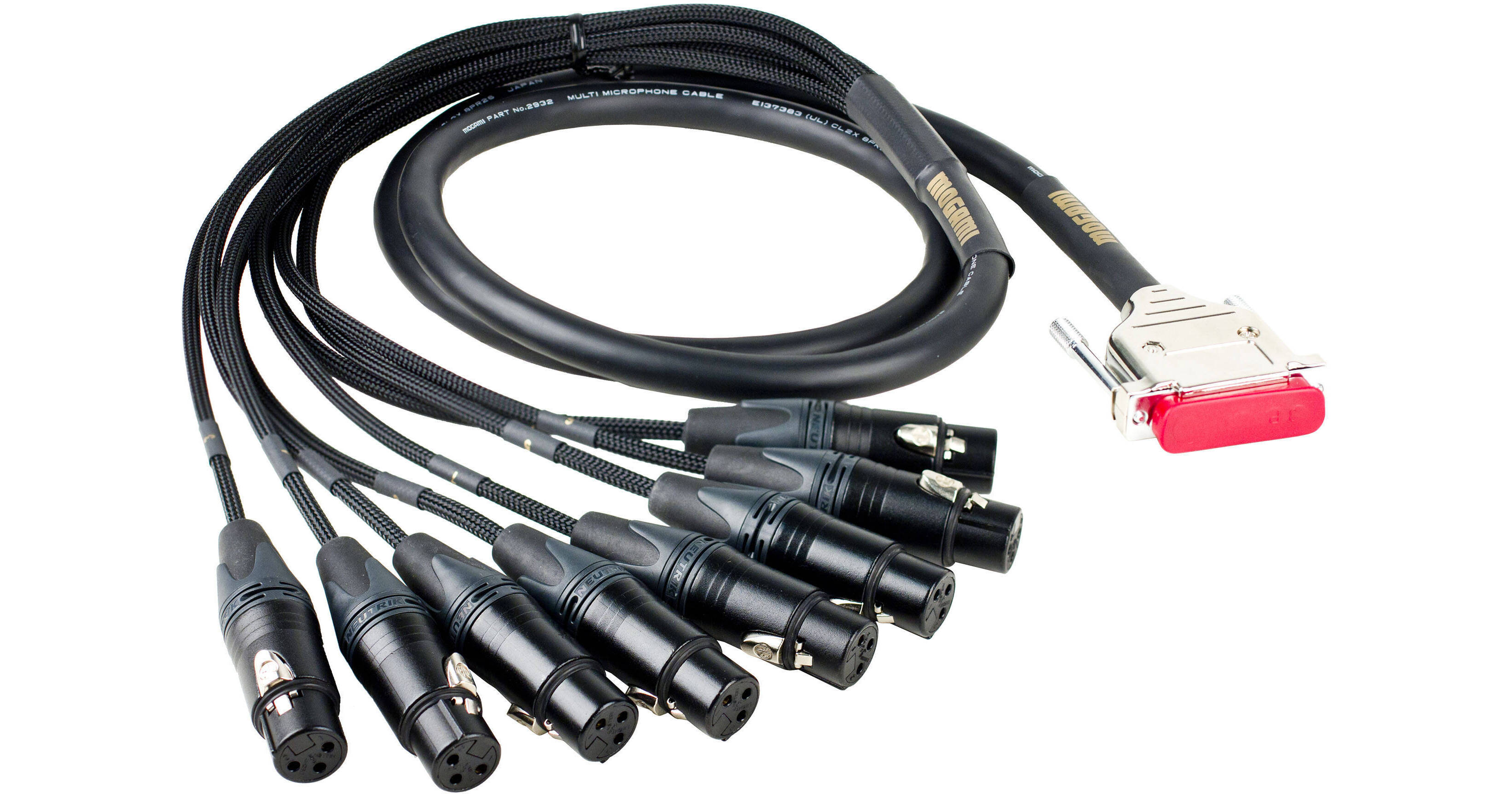 Mogami Gold DB25 to 8 XLR Female Cable (75') GOLD-DB25-XLRF-75