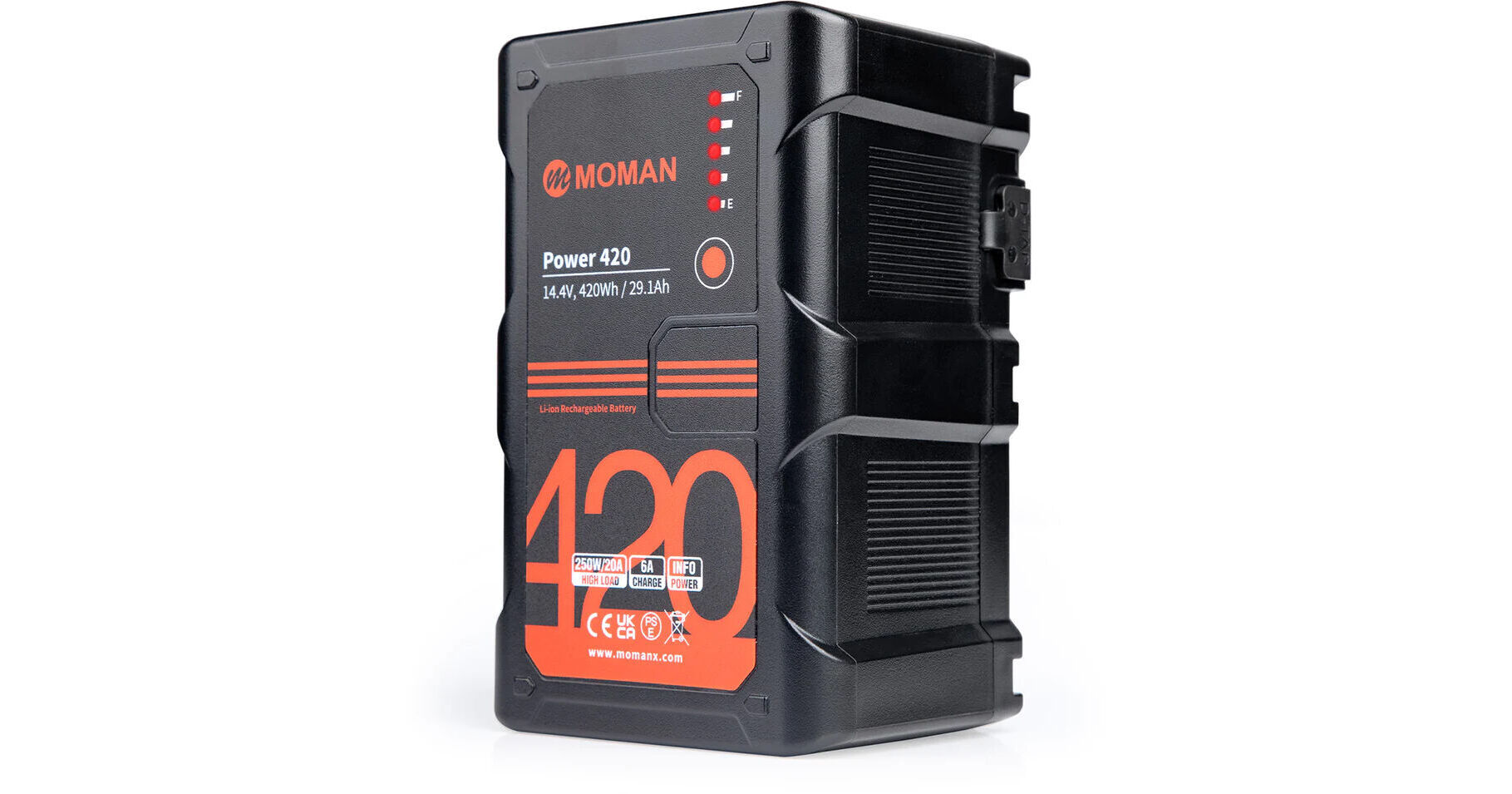 マウントバッテリー, Moman power 140 ミニ Vマウントバッテ