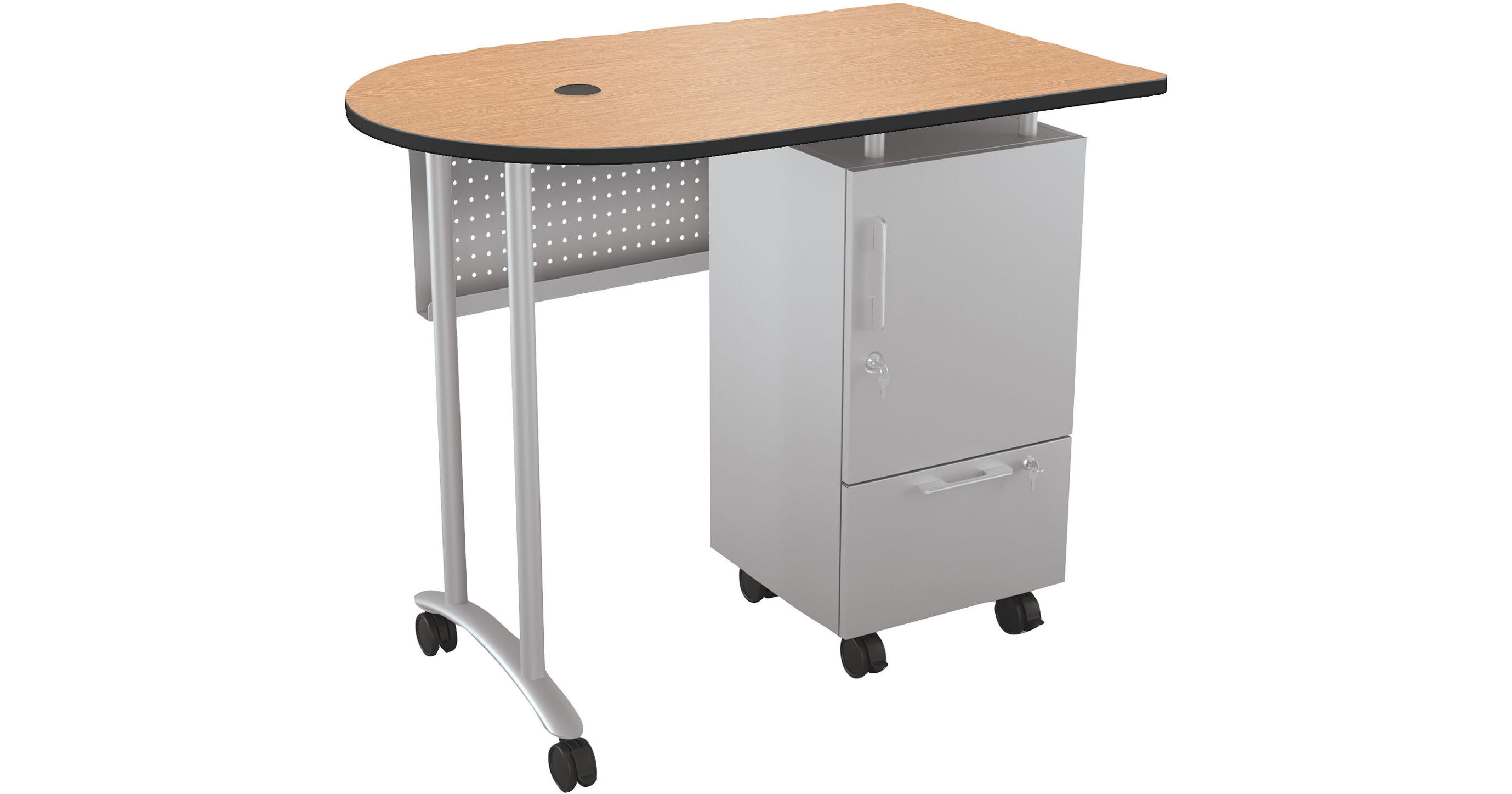 Mobile Teaching Rack MooreCo Mobile Teacher Workstation II 91289-7928-BK B&H Photo