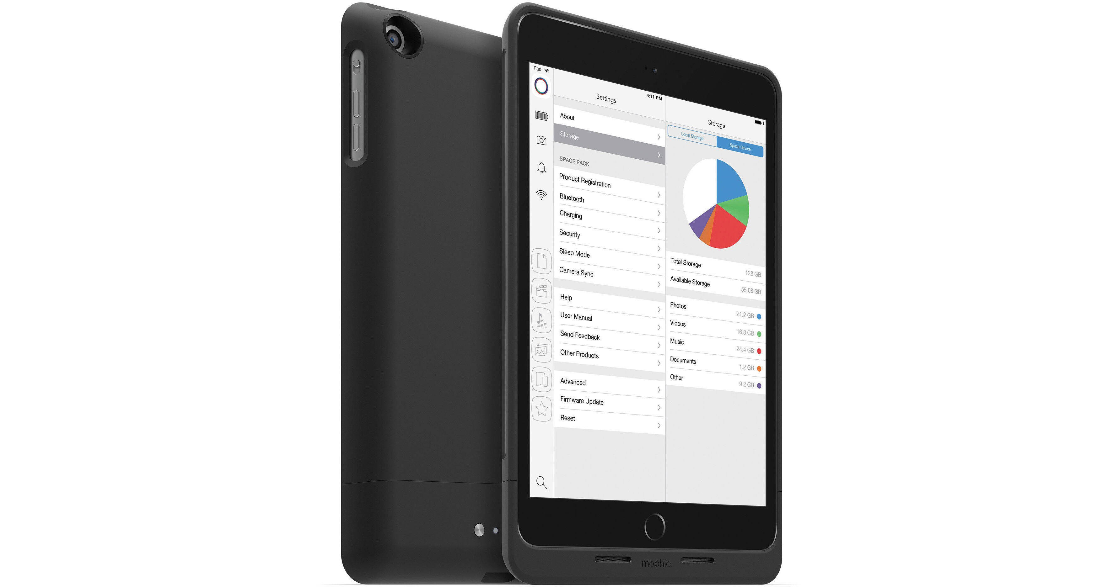 【bari-sax】Apple iPad mini 64GB mophie Space Pack with External Battery 2902SP-IPAD-MINI-64GB-BK