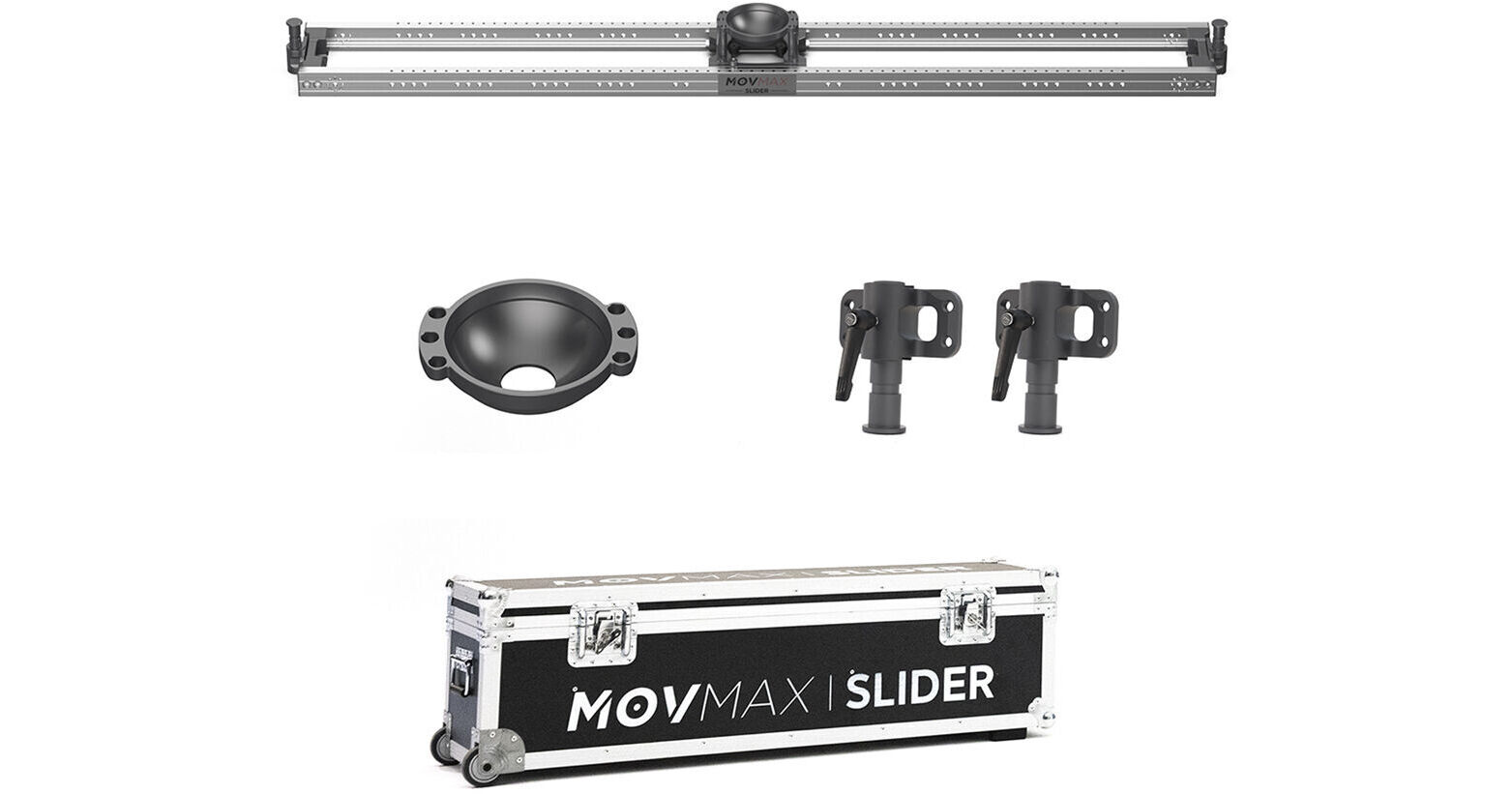 MOVMAX Camera Slider System with 150mm Bowl Mount (70.8