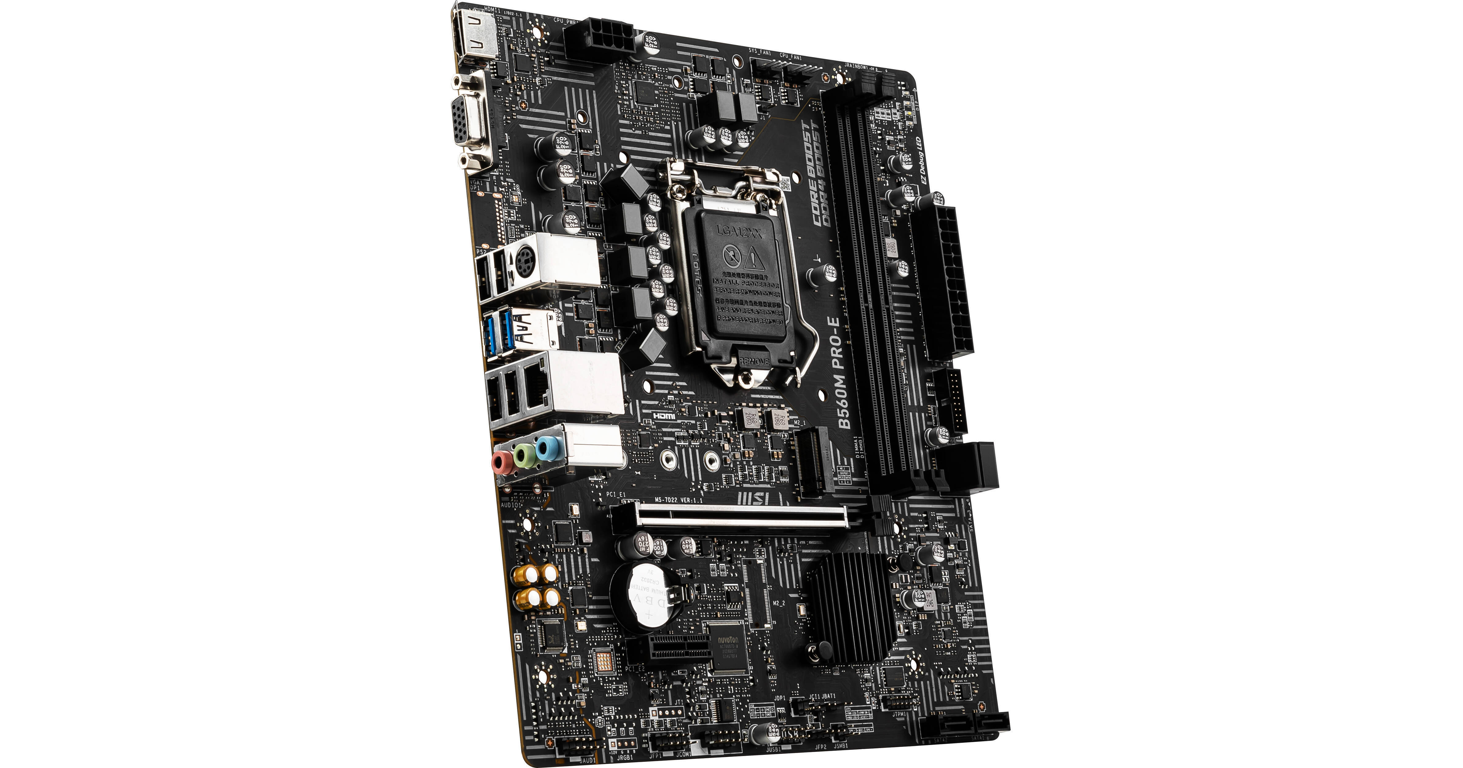 MSI B560M PRO-E mATX Motherboard B560MPROE B&H Photo Video