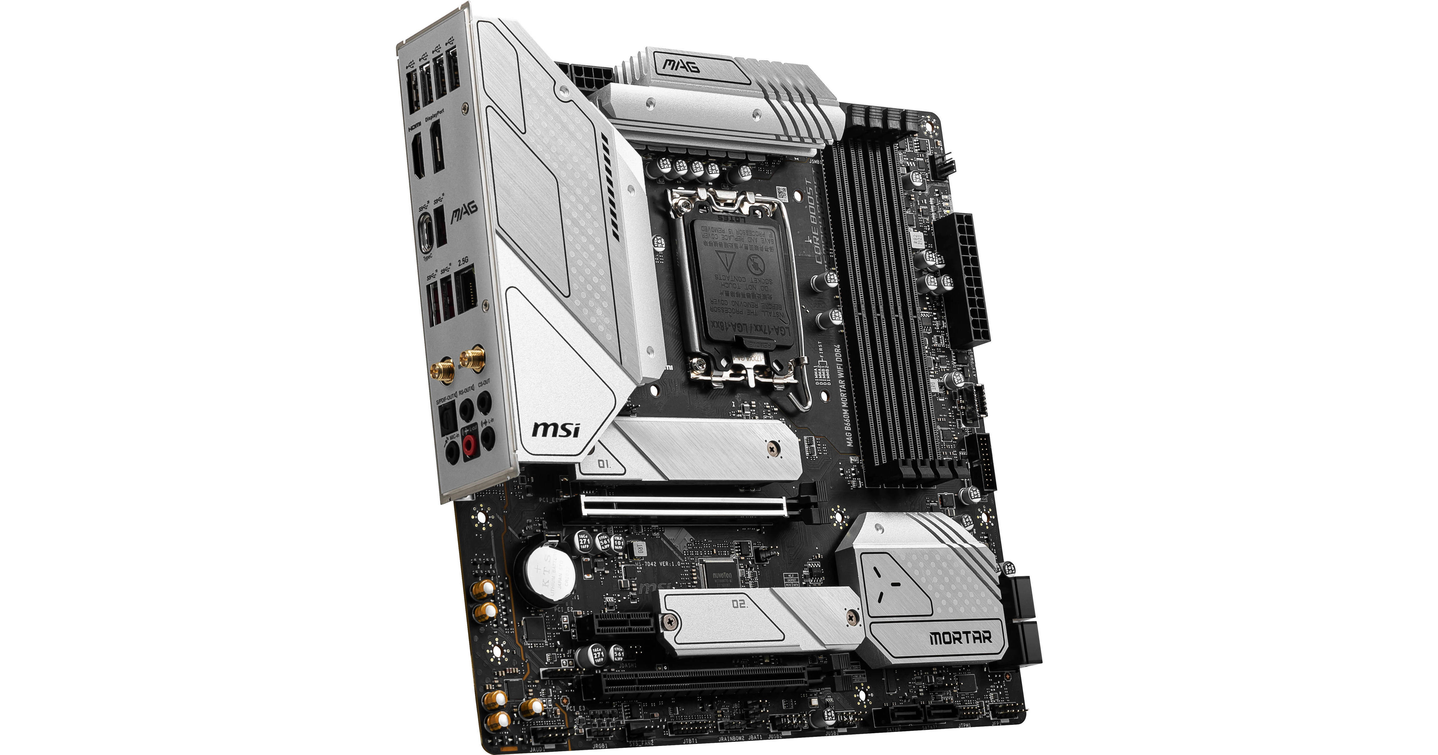 MSI MAG B660M MORTAR WIFI DDR4 Micro-ATX Motherboard B660MMOD4WI MSI MAG B660M MORTAR WIFI DDR4 Micro-ATX Motherboard B660MMOD4WI