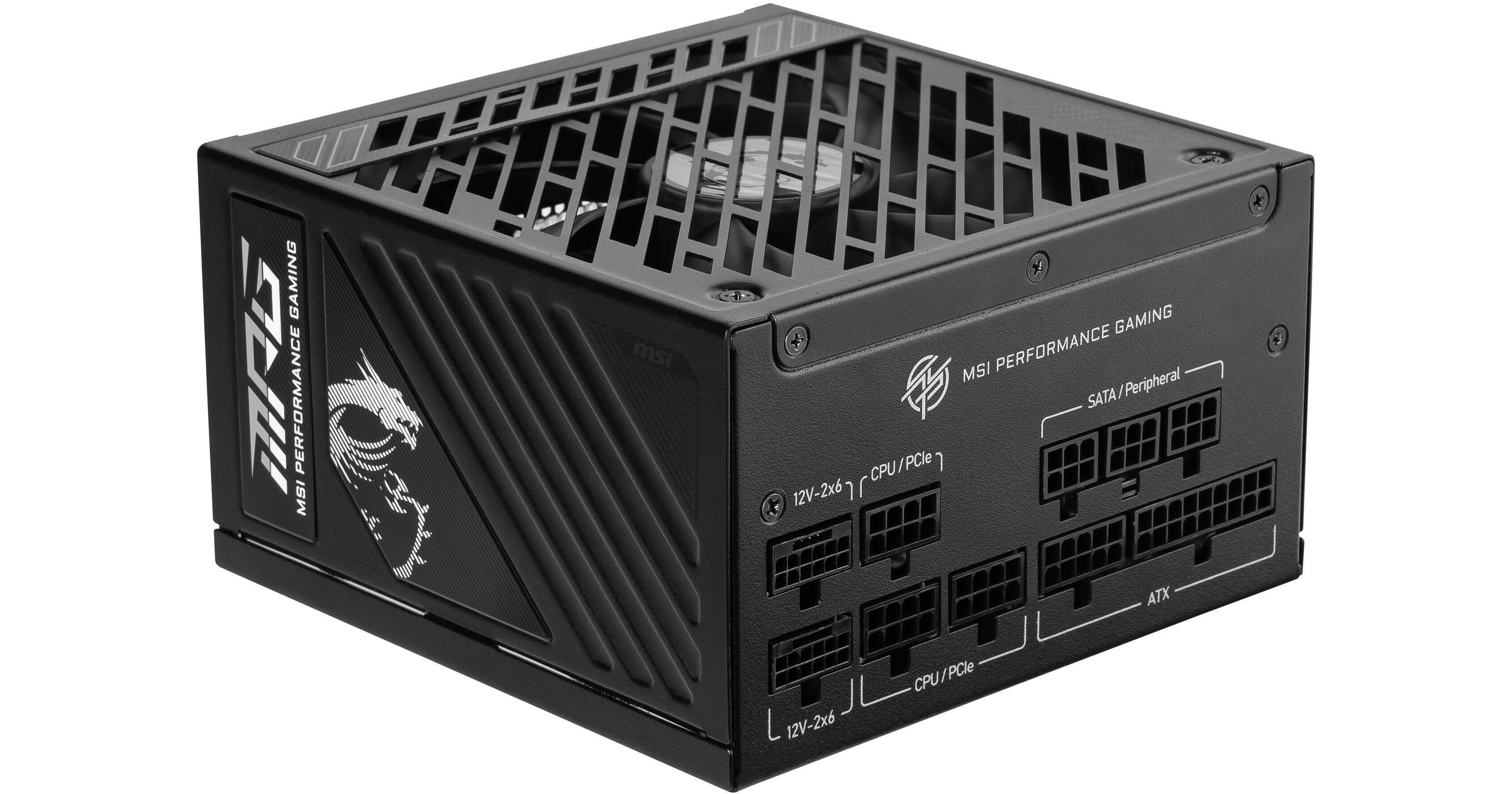 MSI MPG A1250GS PCIE5 1250W 80 PLUS Gold MPG A1250GS PCIE5 B&H