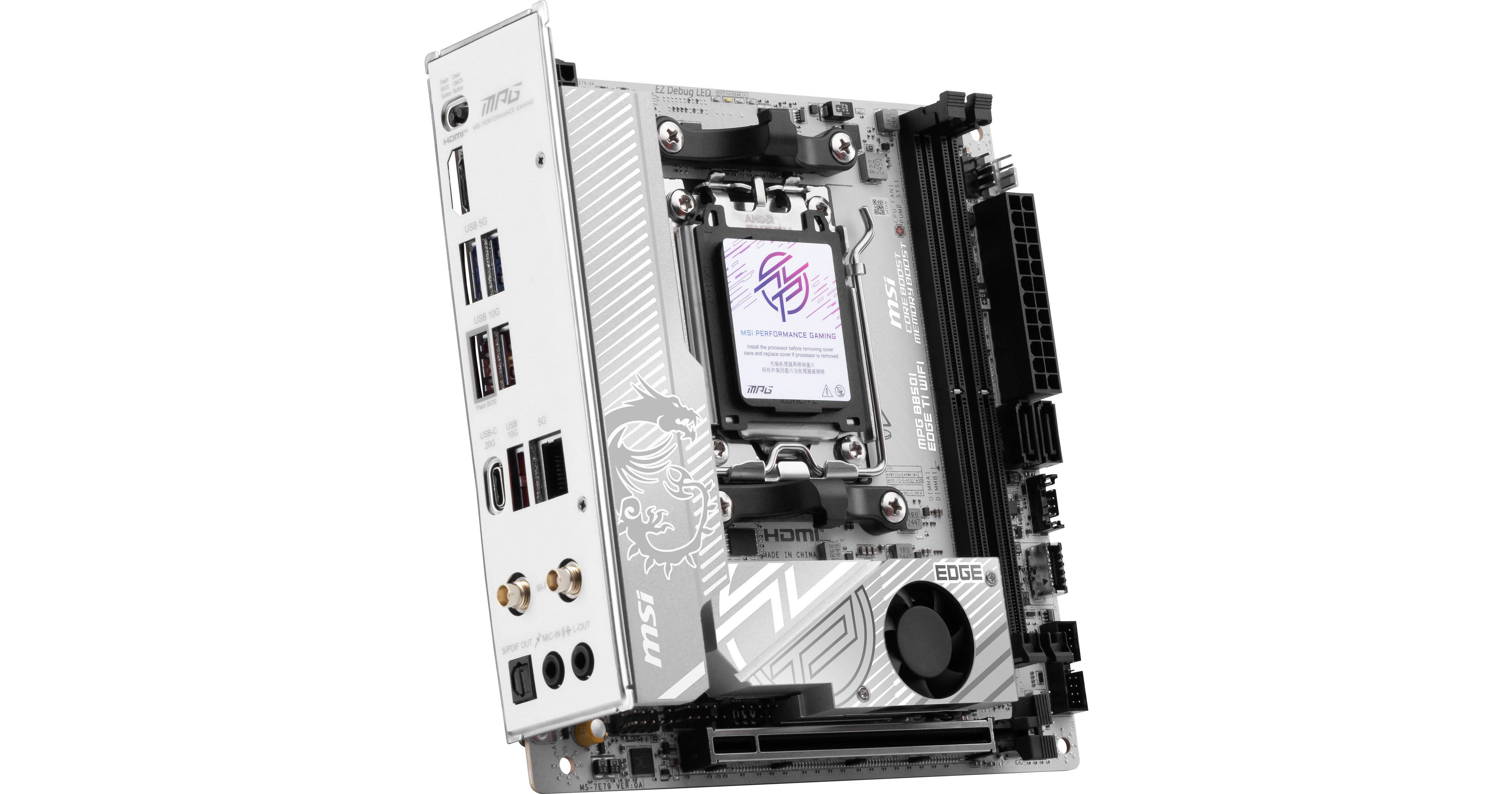 MSI MPG B850I EDGE TI WIFI AM5 Mini-ITX MPG B850I EDGE TI WIFI
