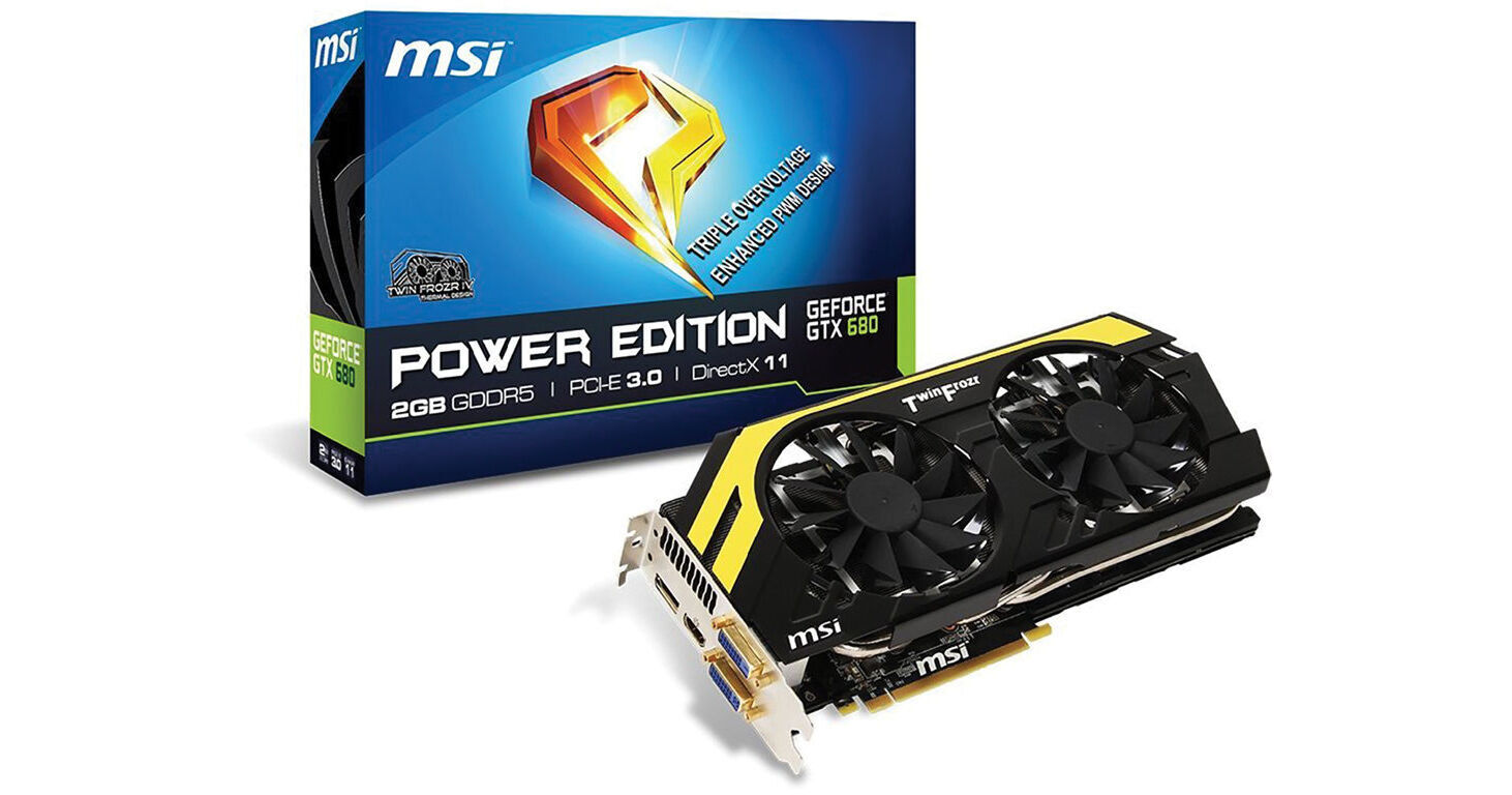 MSI GeForce GTX680 PE 2GB GDDR5 N680PE2GD5/OC B&H Photo Video