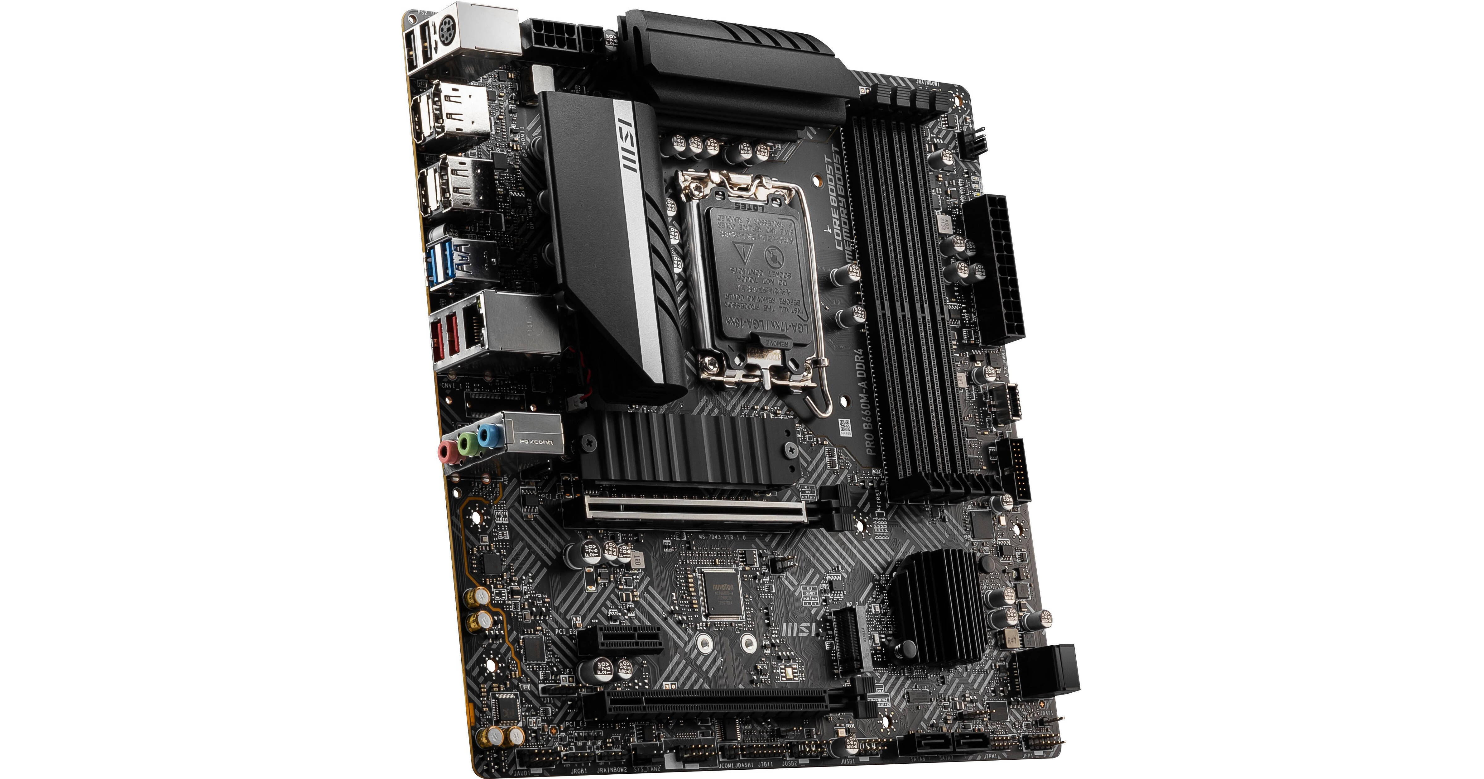 MSI PRO B660M-A DDR4 Micro-ATX Motherboard PRO B660M-A DDR4 B&H