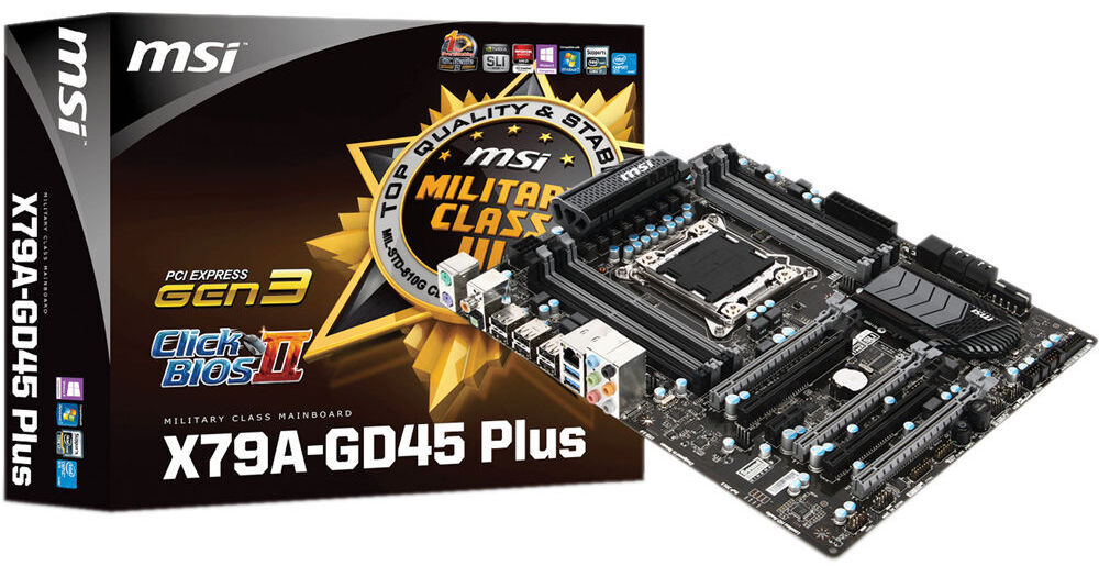 MSI X79A-GD45 Plusマザーボード MSI X79A-GD45 PLUS Desktop Motherboard X79A-GD45 PLUS B&H Photo