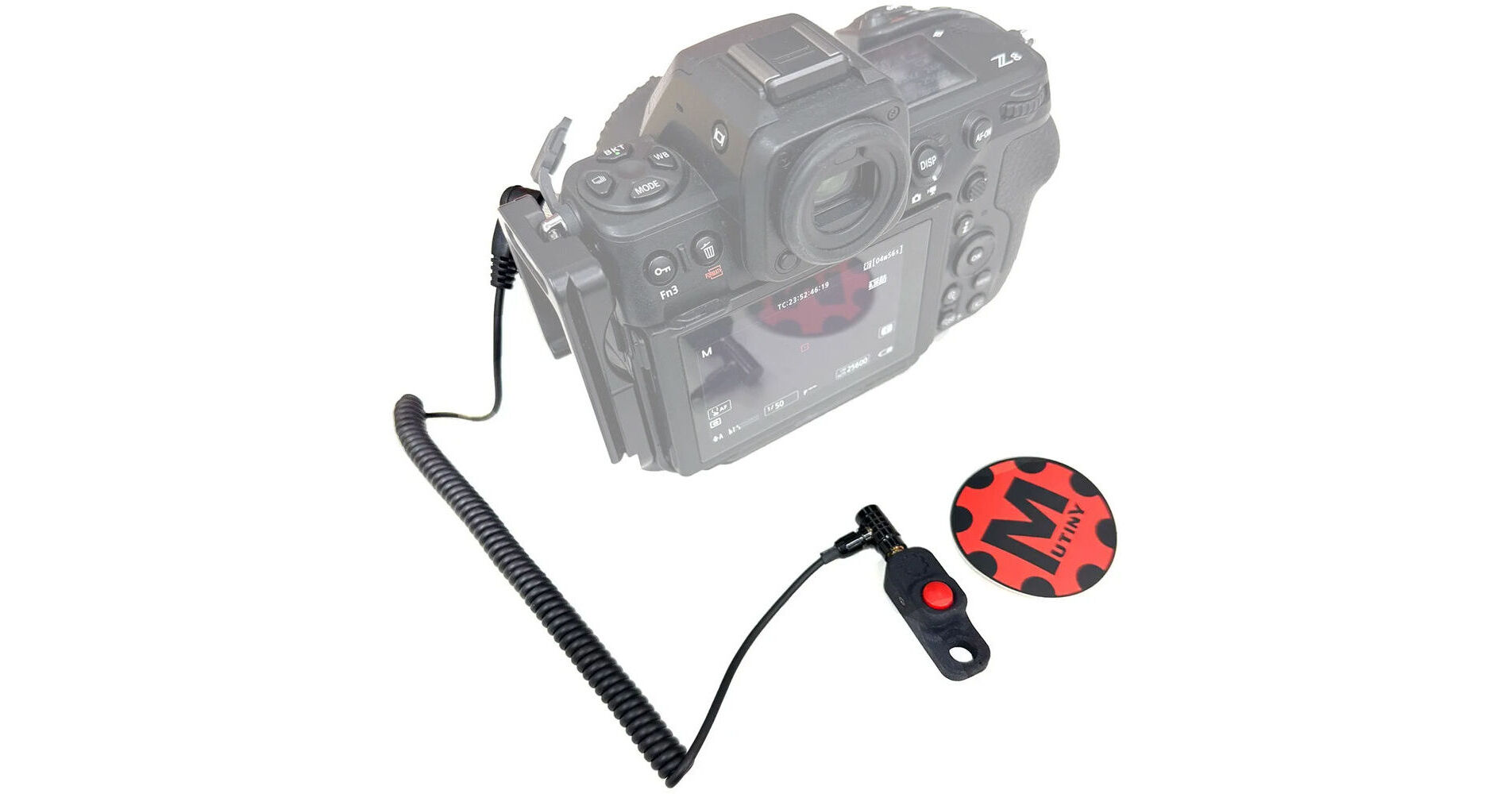 MUTINY Bolt-On Shutter Release for Nik BOLT-ON-NIKON-10P-COILED