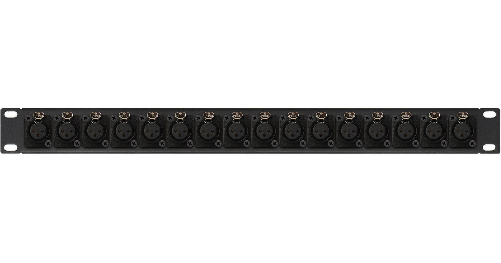 My Custom Shop 16-Point XLR Female Patch Panel 16XLRF/B B&H