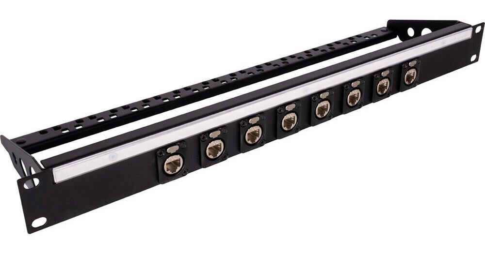 My Custom Shop 8XRJ45 8-Port RJ45 Feedthrough 8XRJ45-6A-IDC-L
