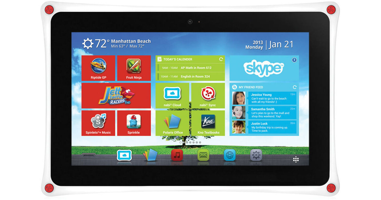 nabiページ nabi XD 16GB Multi-Touch 10.1