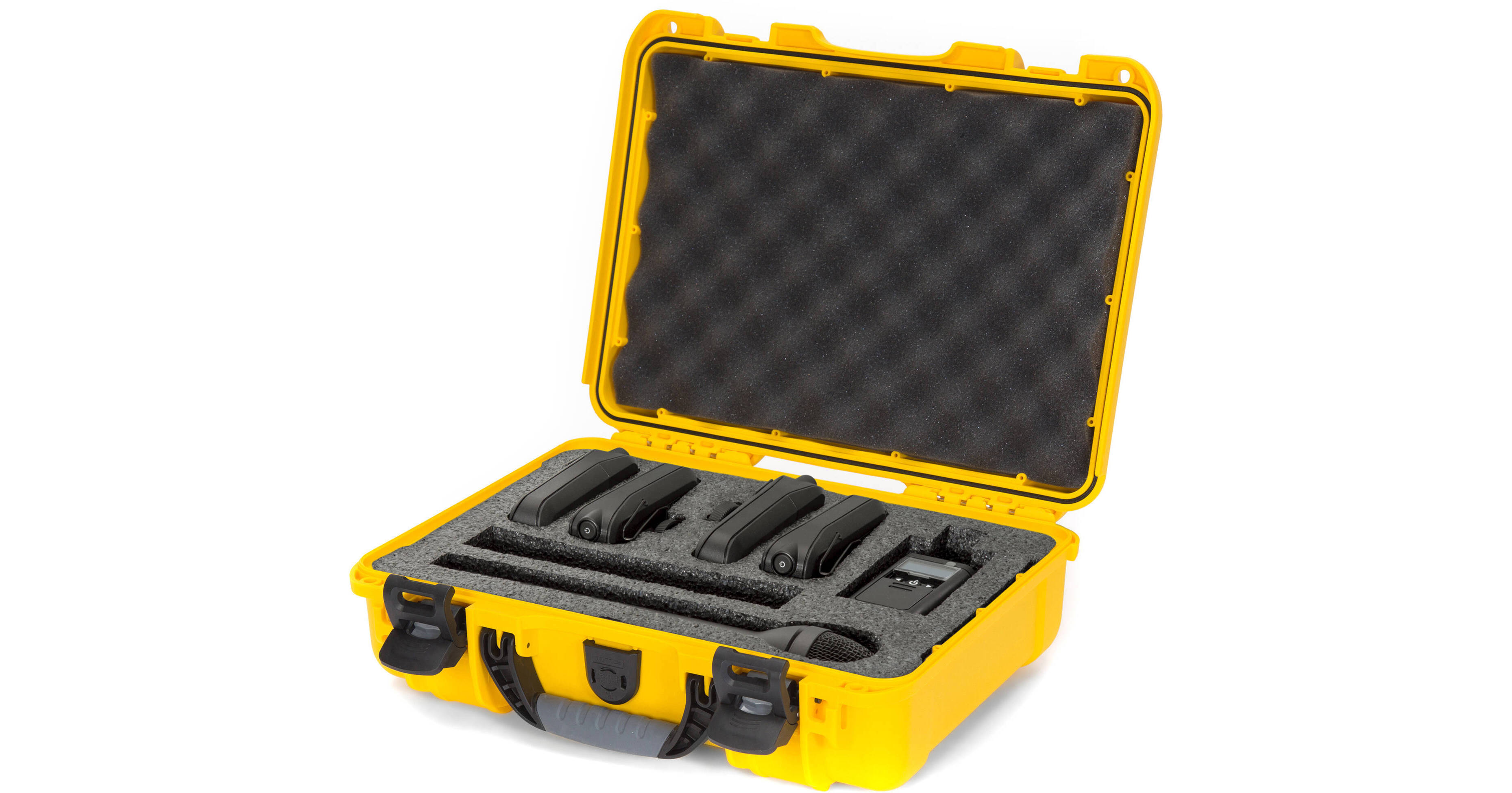 NANUK 910 - Waterdichte beschermkoffer van NK-7-kunststof met aanpasbare schuimvulling (36,3 x 28,2 x 11,9 cm) (Zwart