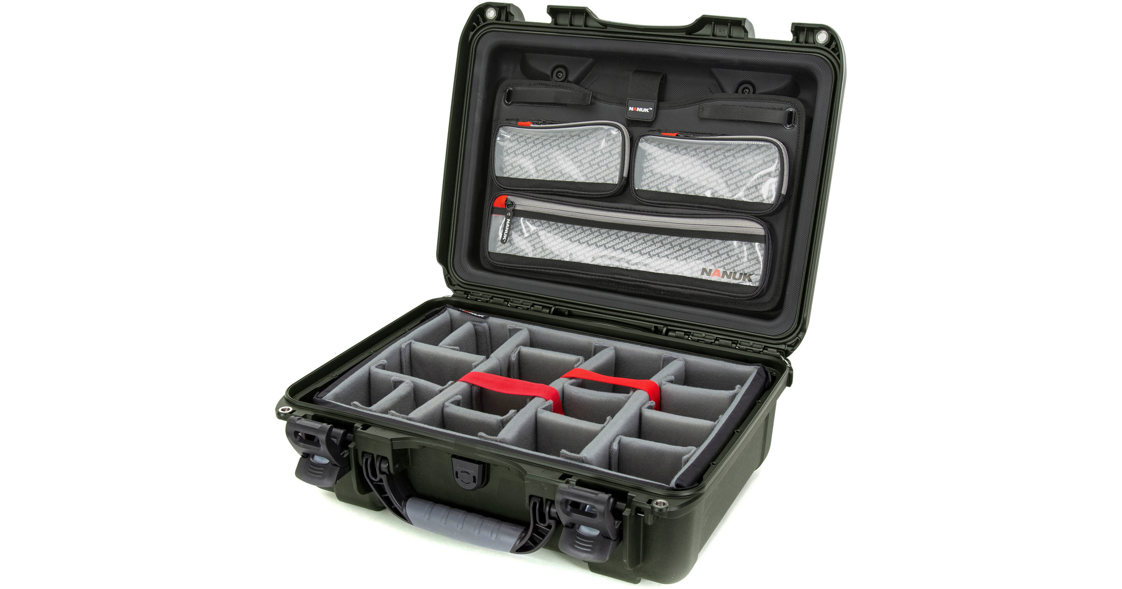 Nanuk 925 Hard Case with Pro Photo Kit (Olive, 21L) 925-6006 B&H