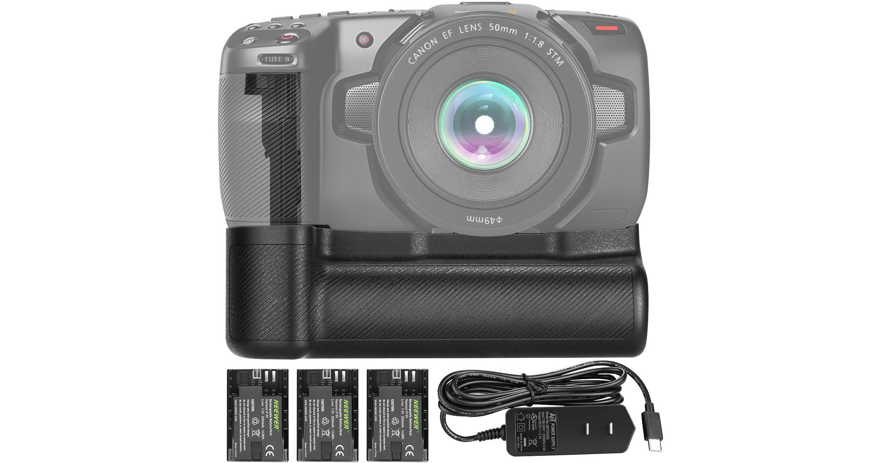 Neewer Triple LP-E6 Battery Grip with Batteries Kit 66600339 B&H
