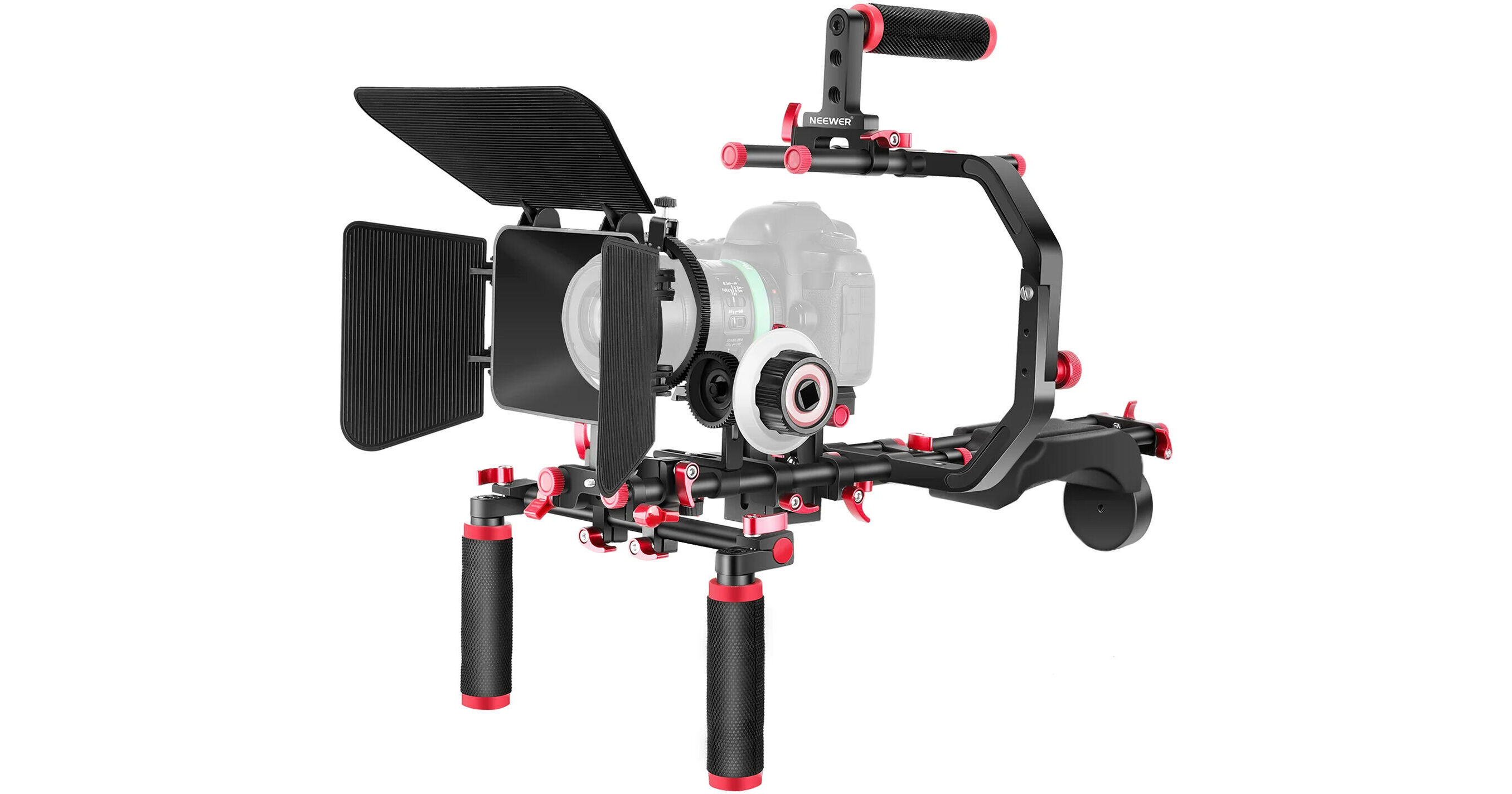 Supporto A Spalla Proaim Discovery SR-10 Per Fotocamera – Bracci Telescopici, Coda Di Rondine, Rosette, Carico 20kg, Maniglia Regolabile