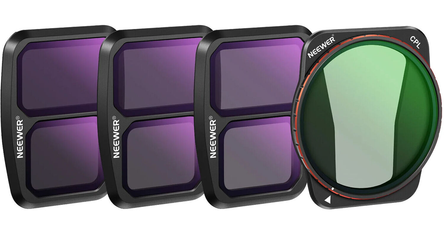 NEEWER Upgraded Snap On ND/CPL/UV Filter Set Compatible With DJI Avata Pro Mini FPV