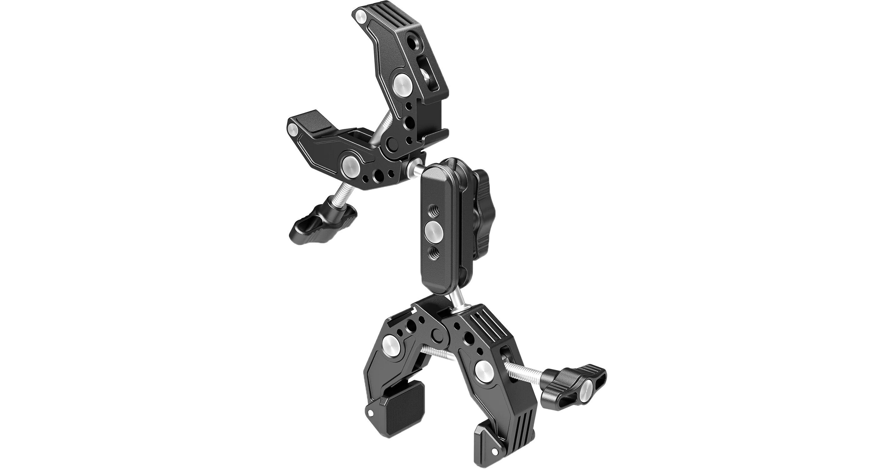 NEEWER Heavy Duty Super Clamp MAX Carga 33lb/15kg, 2,4 Jaw Grip Crab Clamp Mount para Barra Redonda Superficie Plana con 5/8 Stud/Spring Lock/Paño de Limpieza para fotografía de Estudio Luz de NEEWER Heavy Duty Super Clamp MAX Carga 33lb/15kg, 2,4 Jaw Grip Crab Clamp Mount para Barra Redonda Superficie Plana con 5/8 Stud/Spring Lock/Paño de Limpieza para fotografía de Estudio Luz de