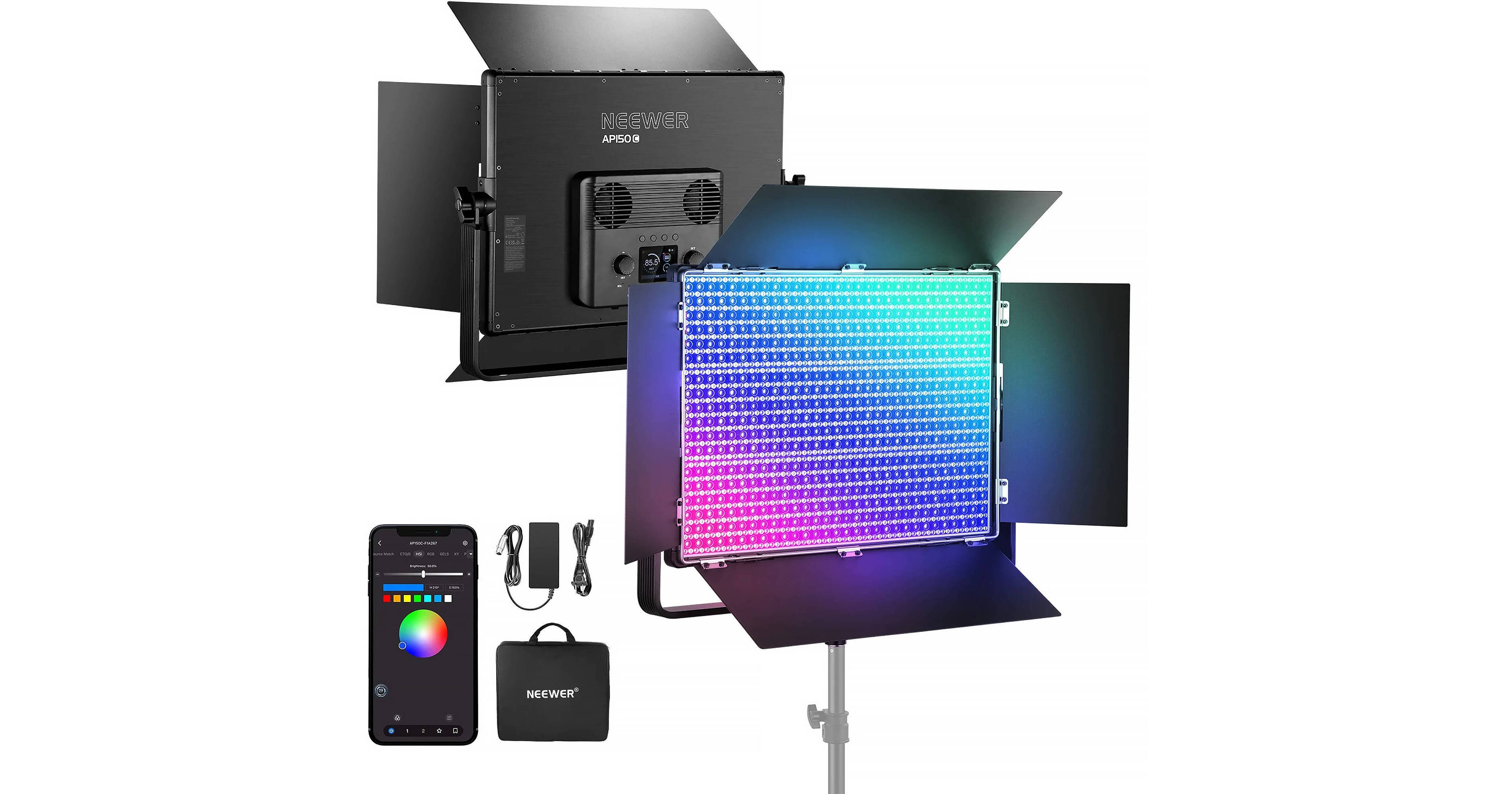 Neewer AP150C 150W RGB LED Light Panel 66606165 B&H Photo Video