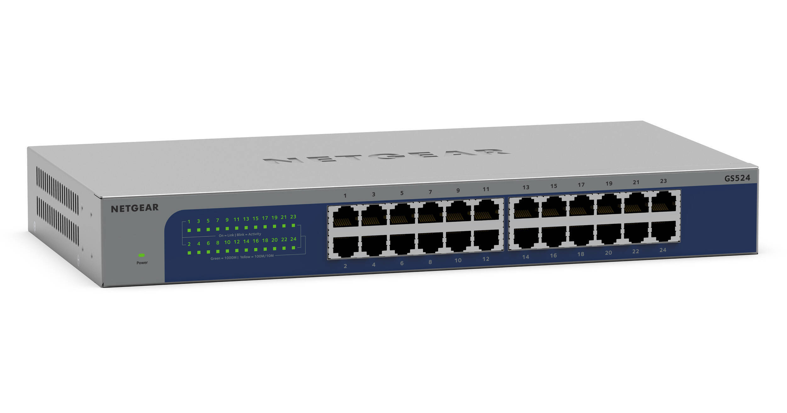 Netgear GS524 24-Port Gigabit Unmanaged Switch GS524-300NAS B&H Netgear GS524 24-Port Gigabit Unmanaged Switch GS524-300NAS B&H