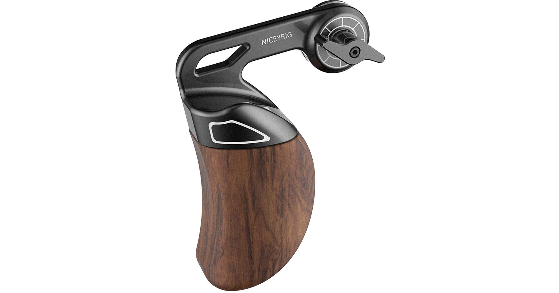 NICEYRIG Left Side Wooden Camera Grip Handle With ARRI Rosette For Shoulder Rigs